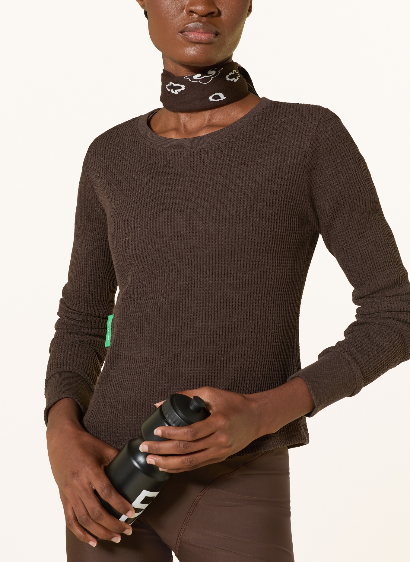 District Vision Longsleeve: DUNKELBRAUN