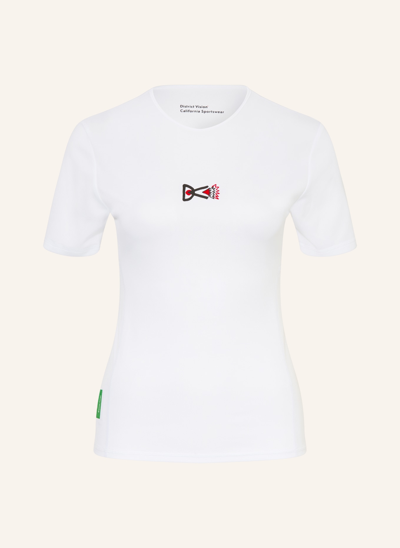 District Vision T-Shirt PANELED TRAINING: WEISS