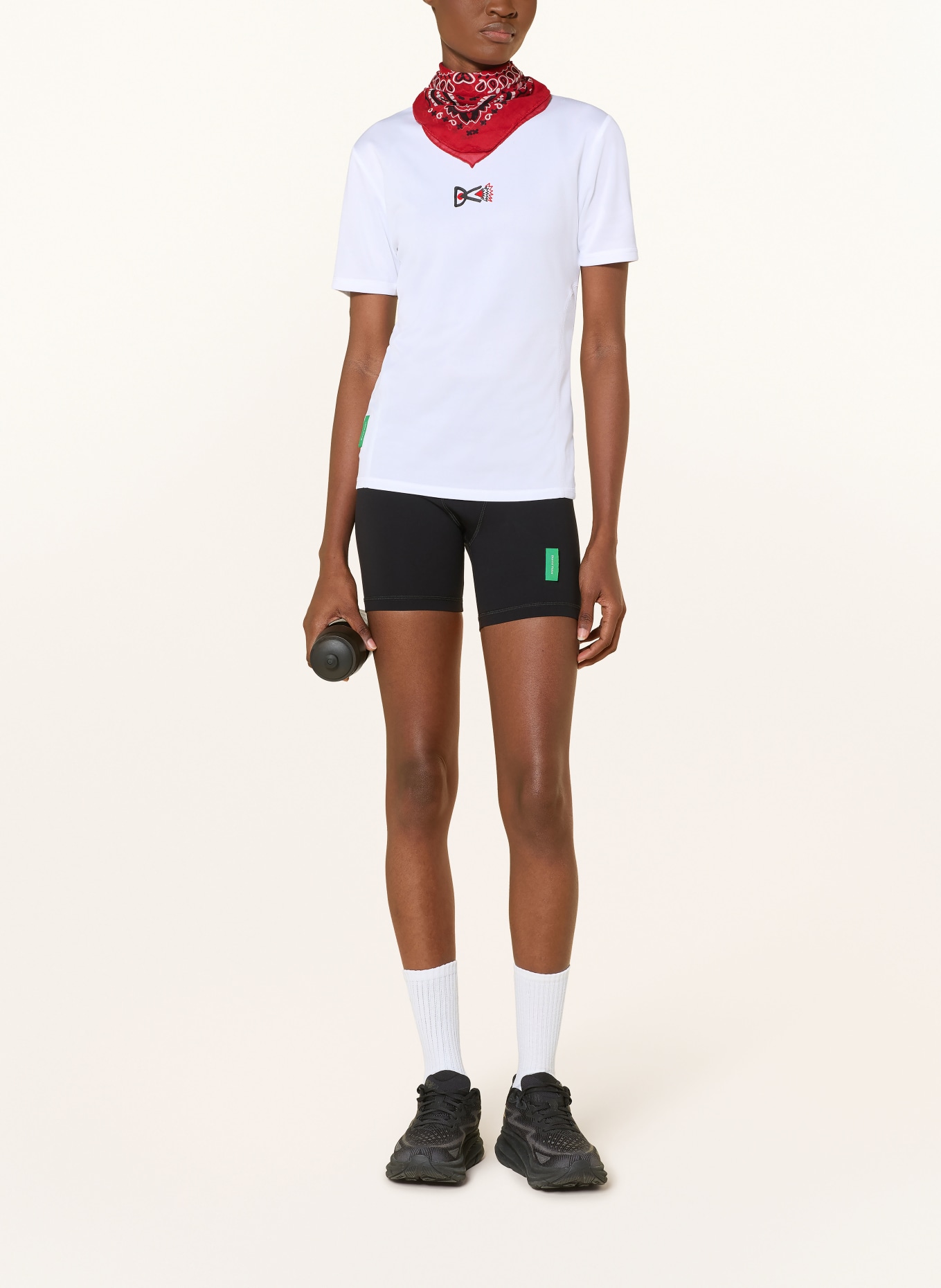 District Vision T-Shirt PANELED TRAINING: WEISS