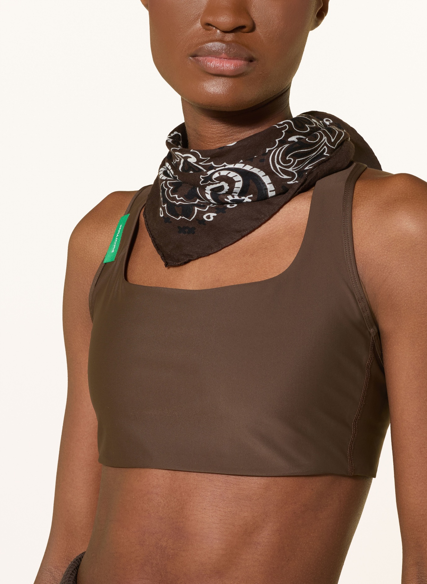 District Vision Sportbeha: MARRON FONCÉ