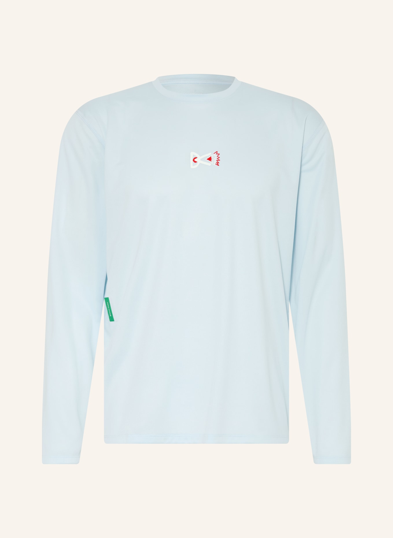 District Vision Laufshirt: HELLBLAU / ROT / GRÜN