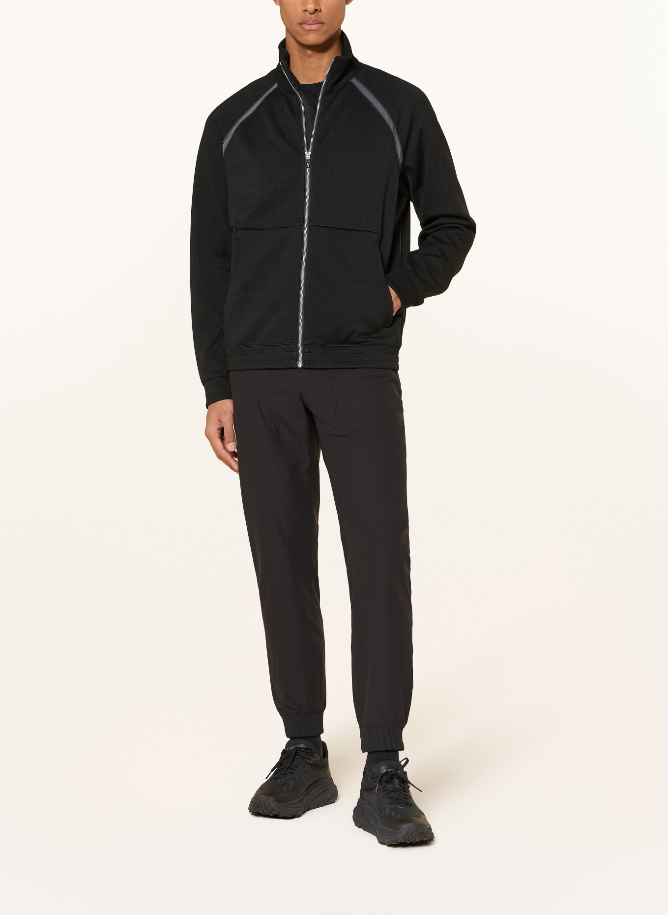 lululemon Trainingsjacke PACE BREAKER: SCHWARZ / DUNKELGRAU
