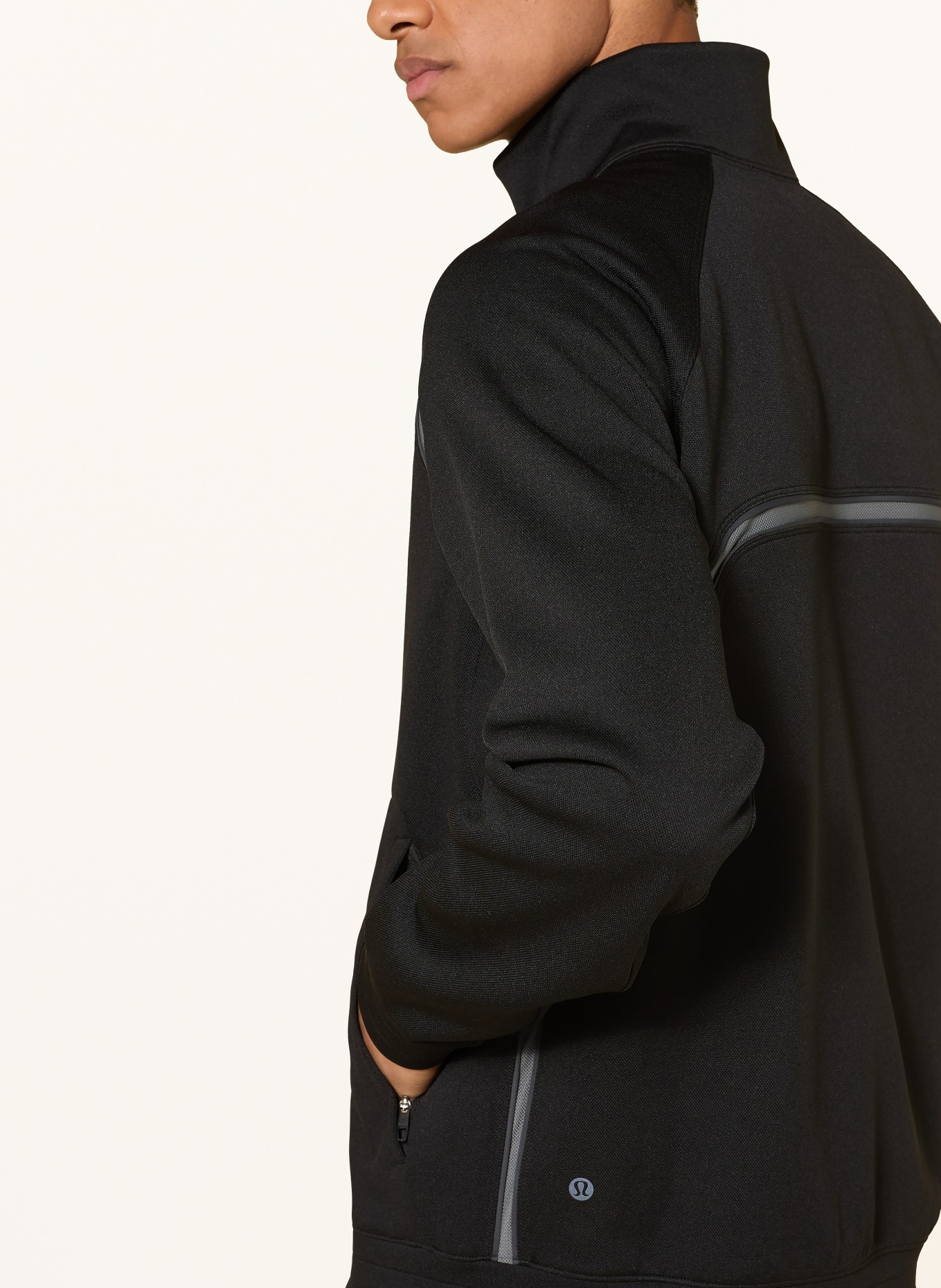 lululemon Trainingsjacke PACE BREAKER: SCHWARZ / DUNKELGRAU