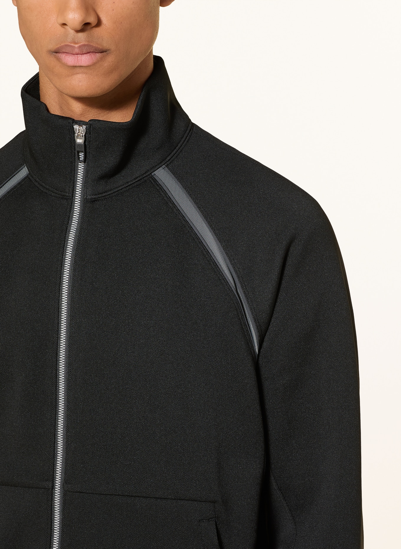 lululemon Trainingsjacke PACE BREAKER: SCHWARZ / DUNKELGRAU