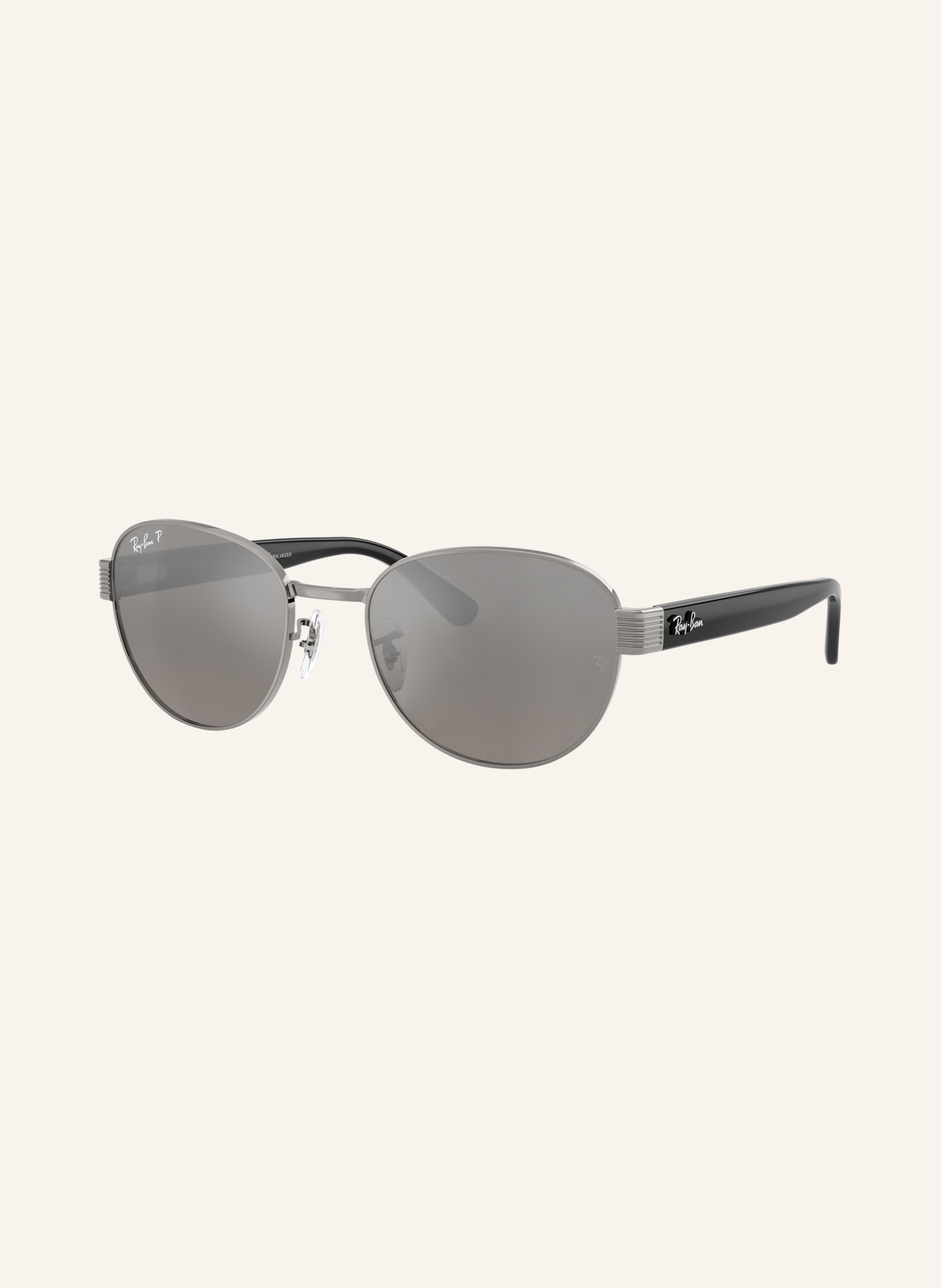 Ray-Ban Sonnenbrille RB3766CH: SILBER/ GRAU POLARISIERT