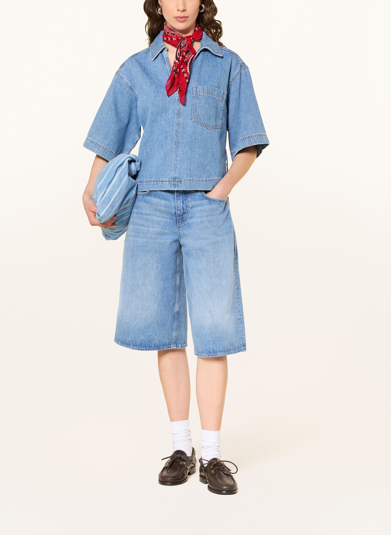 Marc O'Polo DENIM džínová blůza: MODRÁ