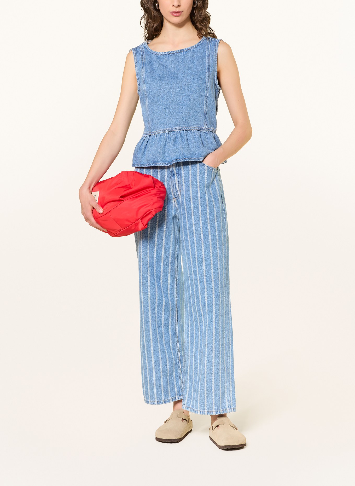 Marc O'Polo DENIM Džínový top: MODRÁ