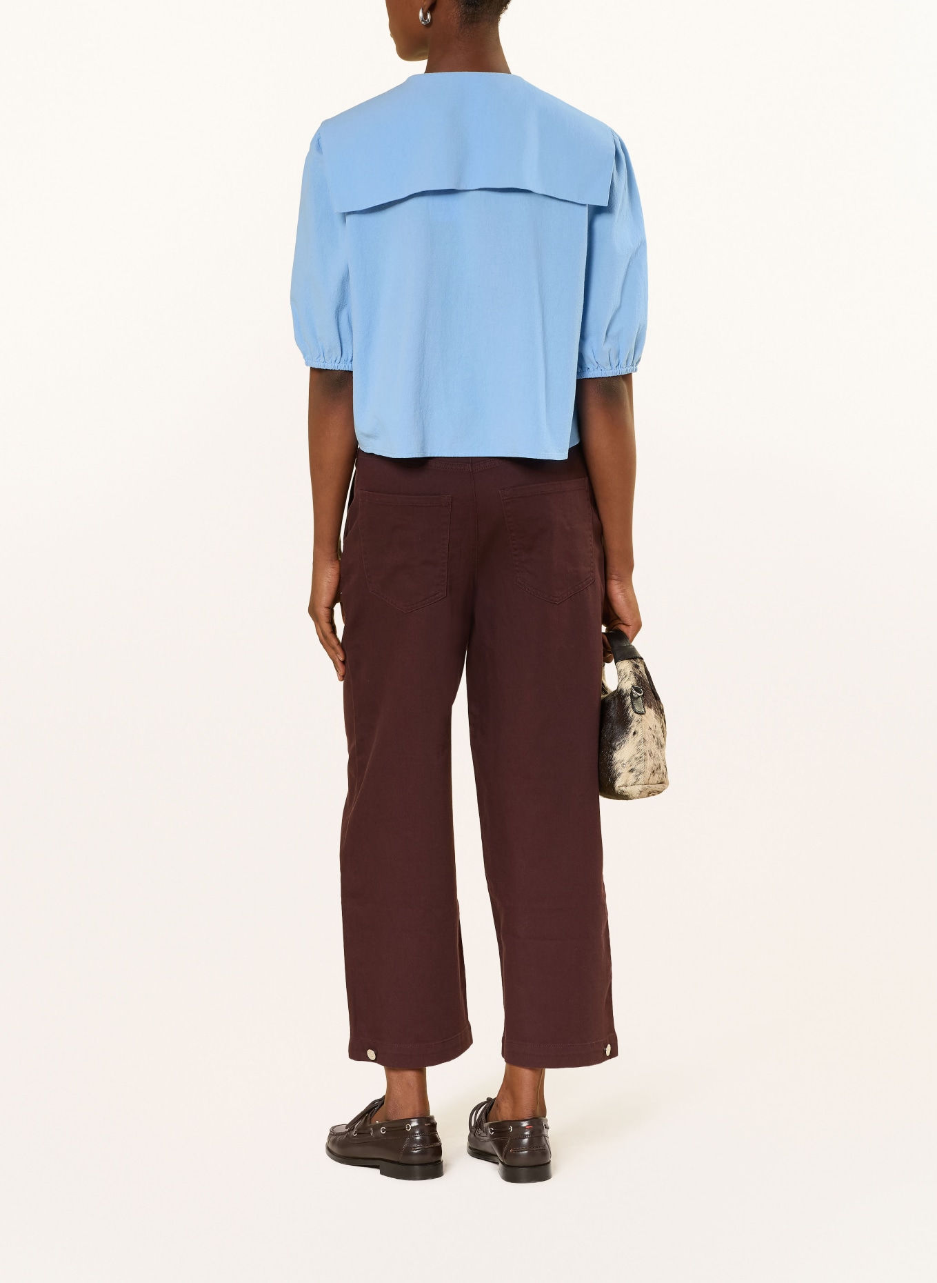 Marc O'Polo DENIM Blusenshirt mit 3/4-Arm: HELLBLAU
