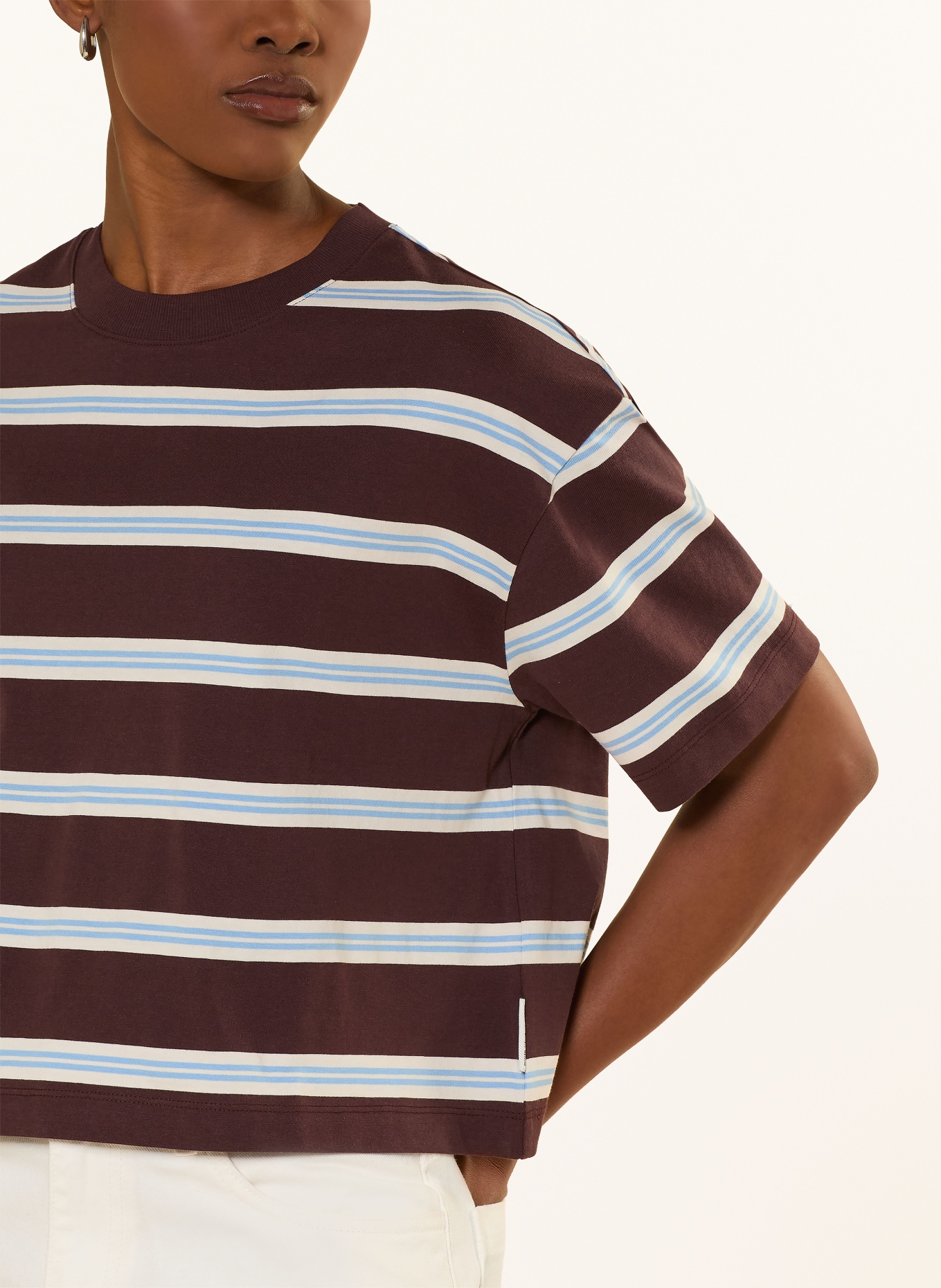 Marc O'Polo DENIM T-shirt: SVART / VIT