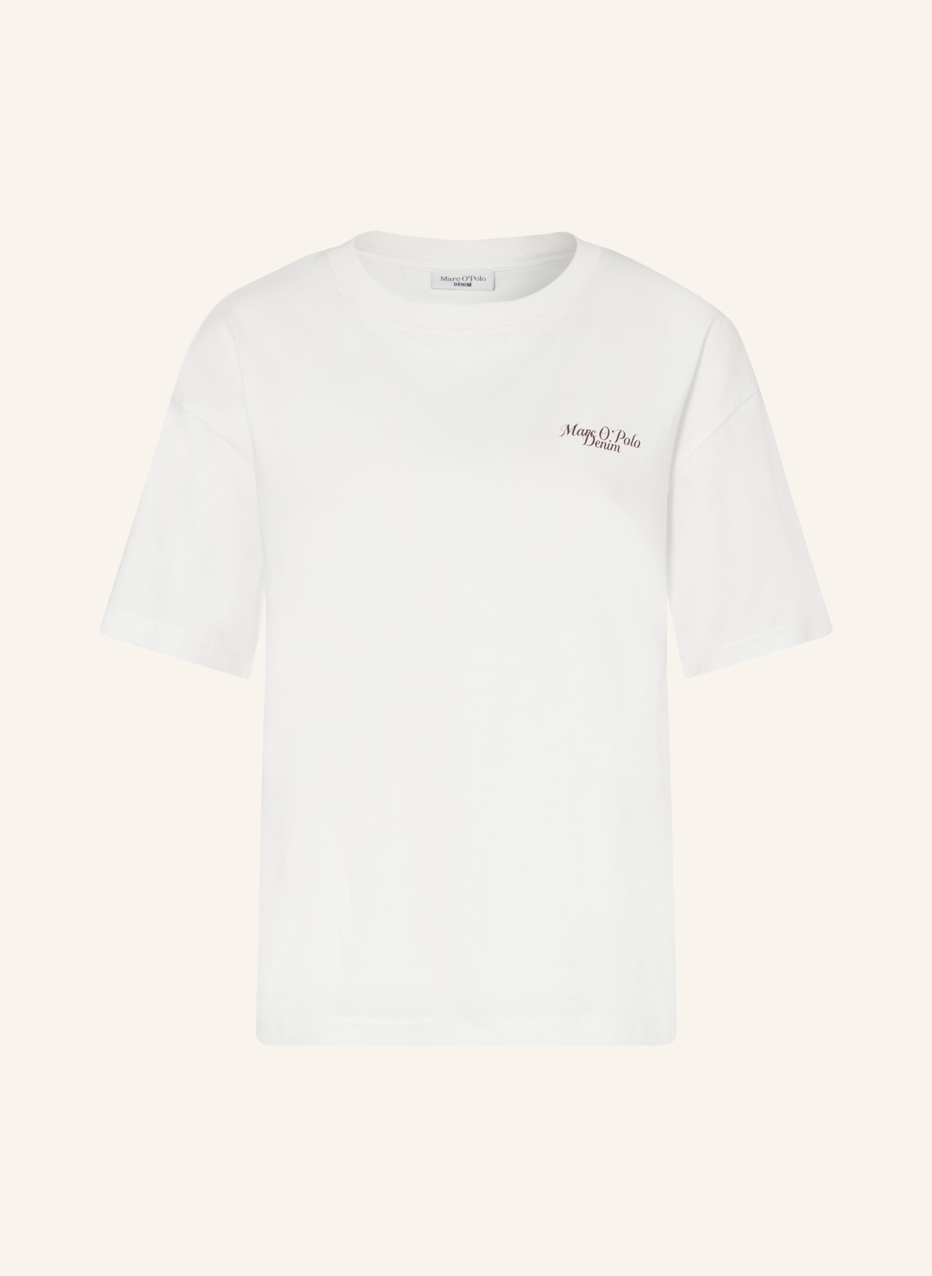 Marc O'Polo DENIM T-shirt: VIT / MÖRKBRUN