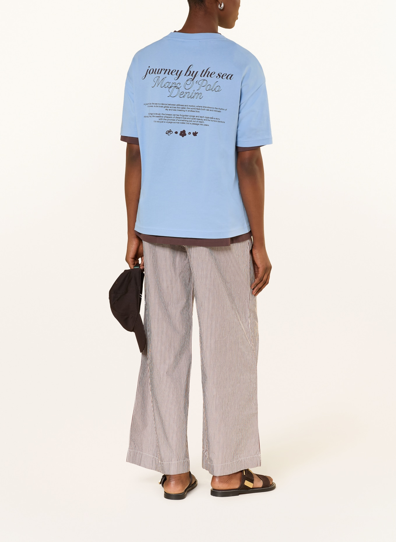 Marc O'Polo DENIM Tricou: ALBASTRU DESCHIS / MARO ÎNCHIS