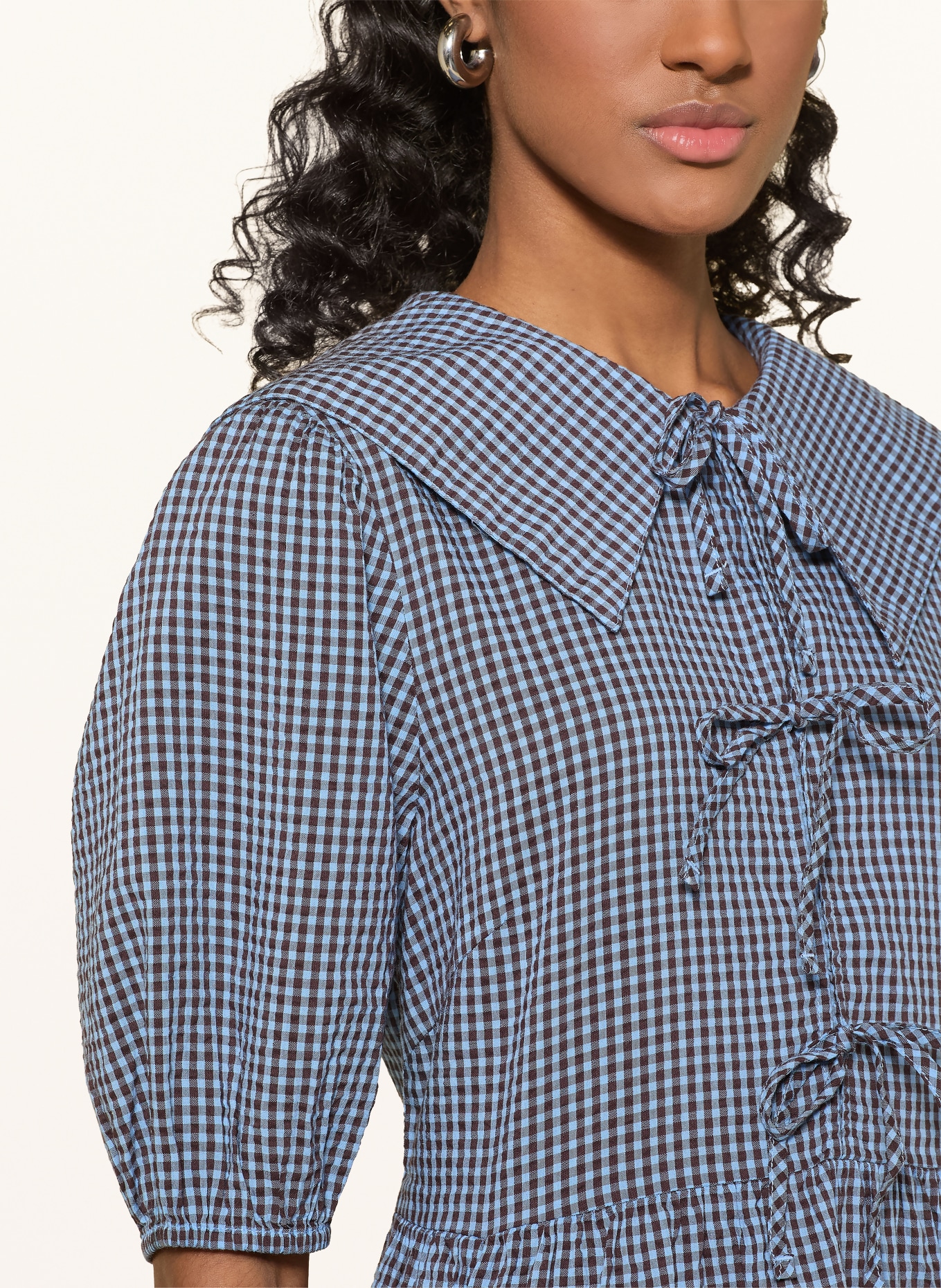 Marc O'Polo DENIM Robe: BLEU CLAIR / MARRON FONCÉ