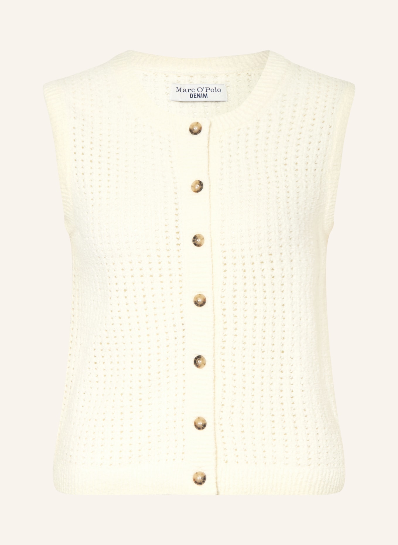 Marc O'Polo DENIM Vestă din tricot: CREM