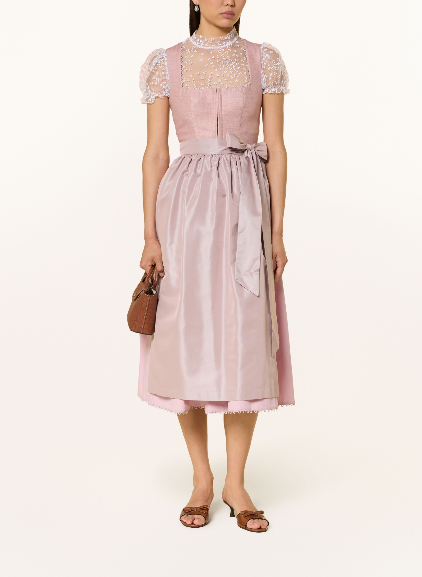 KINGA MATHE Leinendirndl KORFU: ROSA / ALTROSA