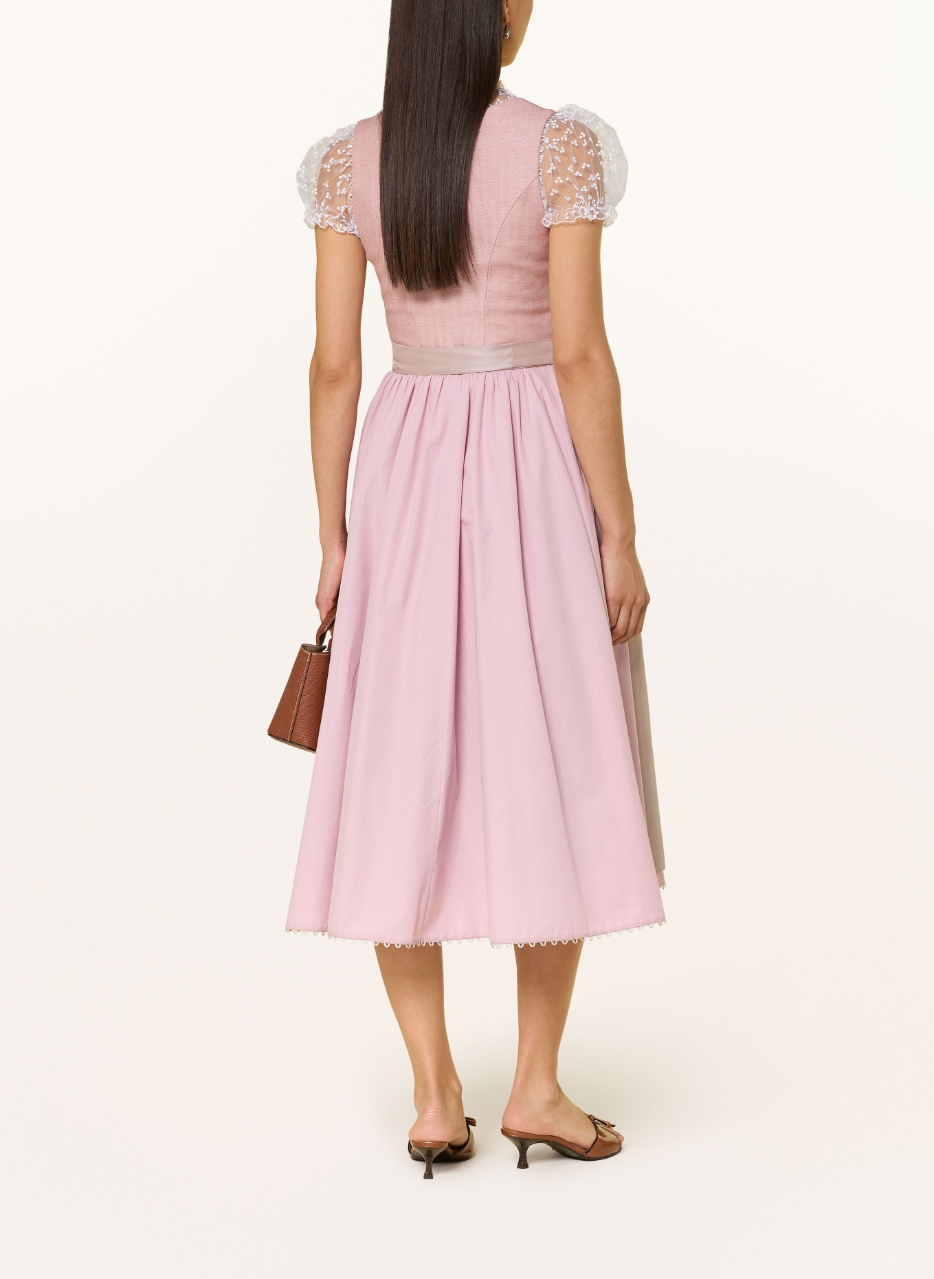 KINGA MATHE Leinendirndl KORFU: ROSA / ALTROSA