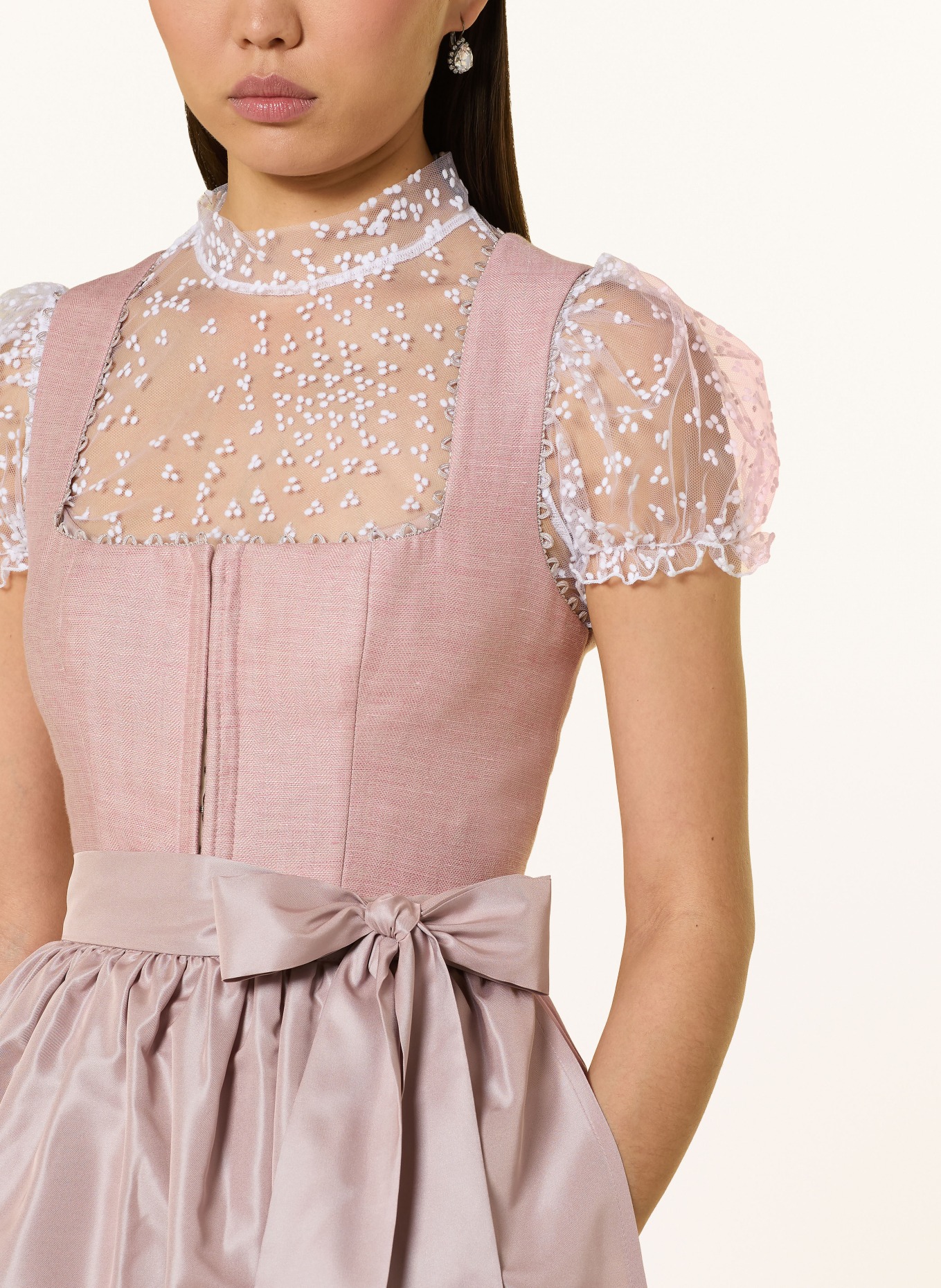 KINGA MATHE Leinendirndl KORFU: ROSA / ALTROSA
