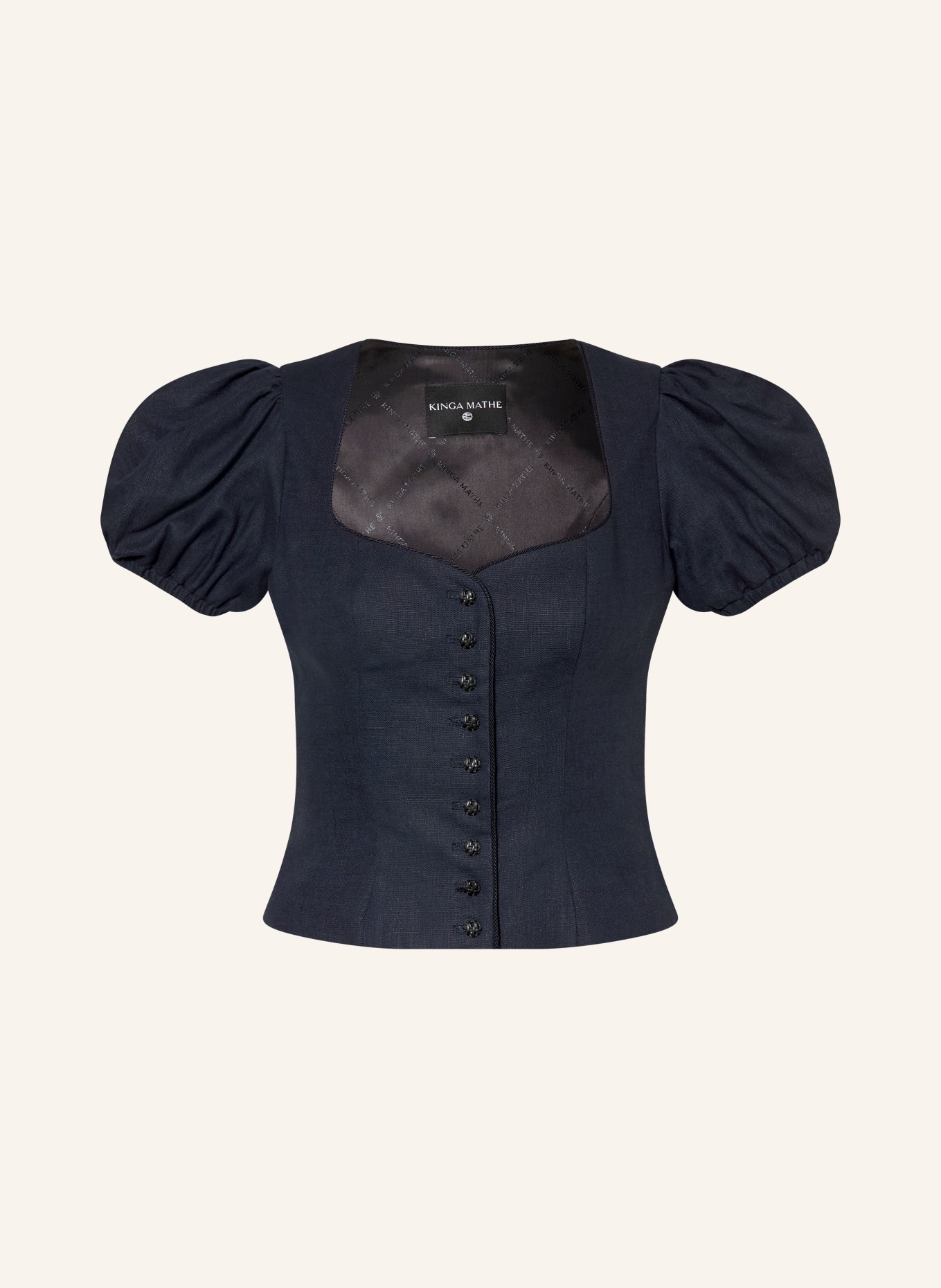KINGA MATHE JUNA Traditional Corset: DARK BLUE