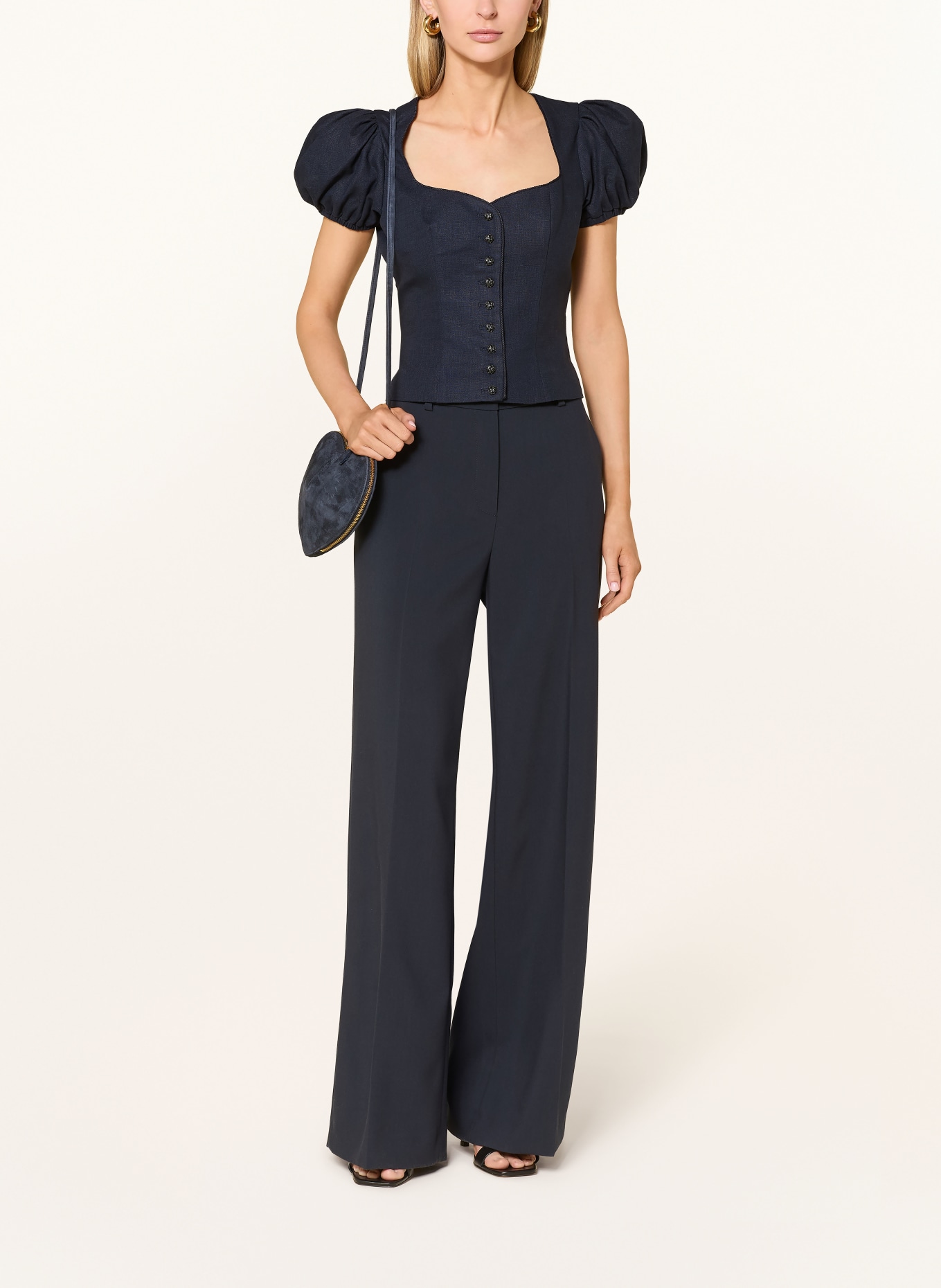 KINGA MATHE JUNA Traditional Corset: DARK BLUE