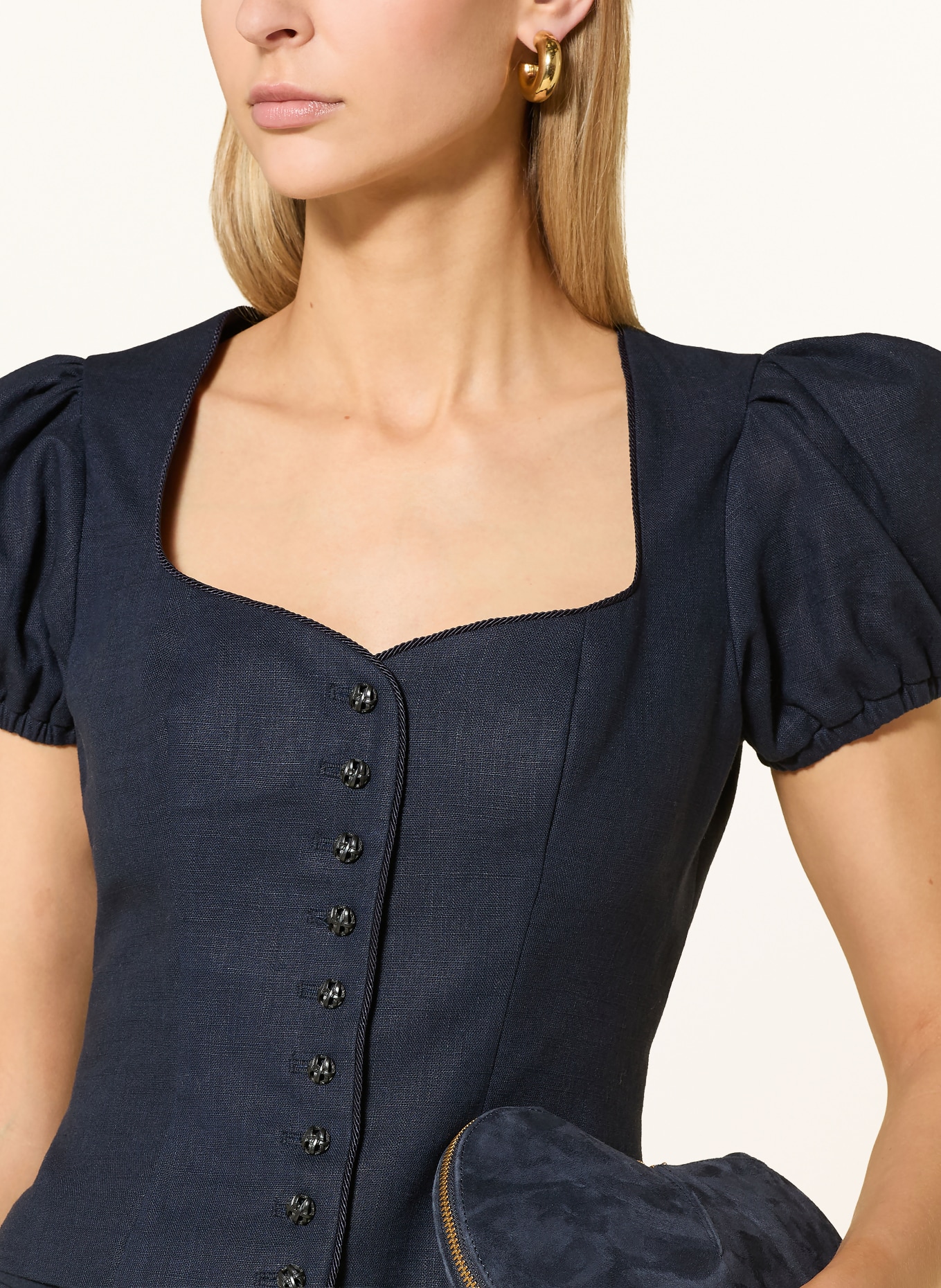 KINGA MATHE JUNA Traditional Corset: DARK BLUE