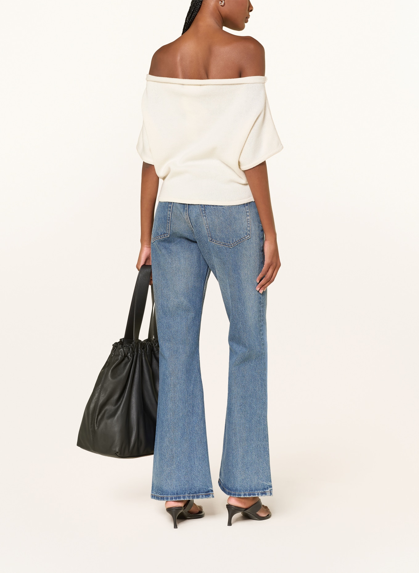 EB DENIM Tričko s odhalenými rameny DAHLIA: REŽNÁ