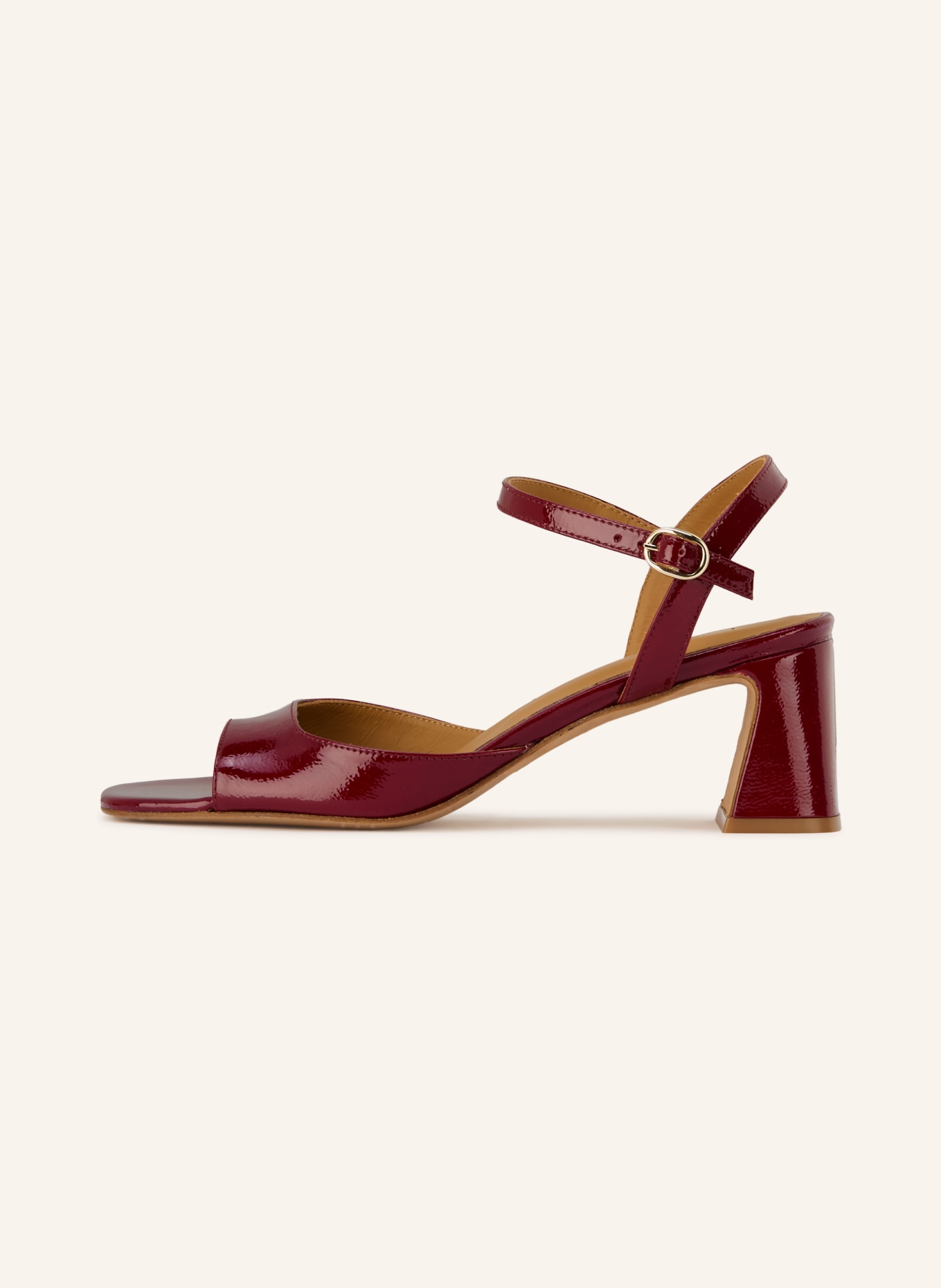 bobbies Sandaaltjes VAHINA: DONKERROOD / GOUD