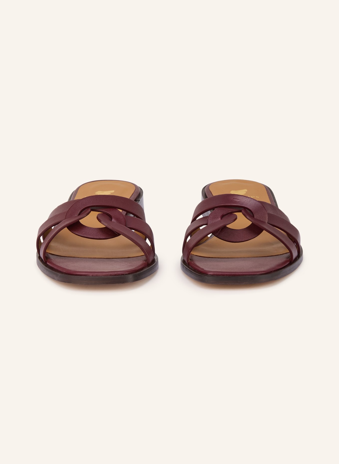 bobbies Pantofle THAIS: TMAVĚ ČERVENÁ