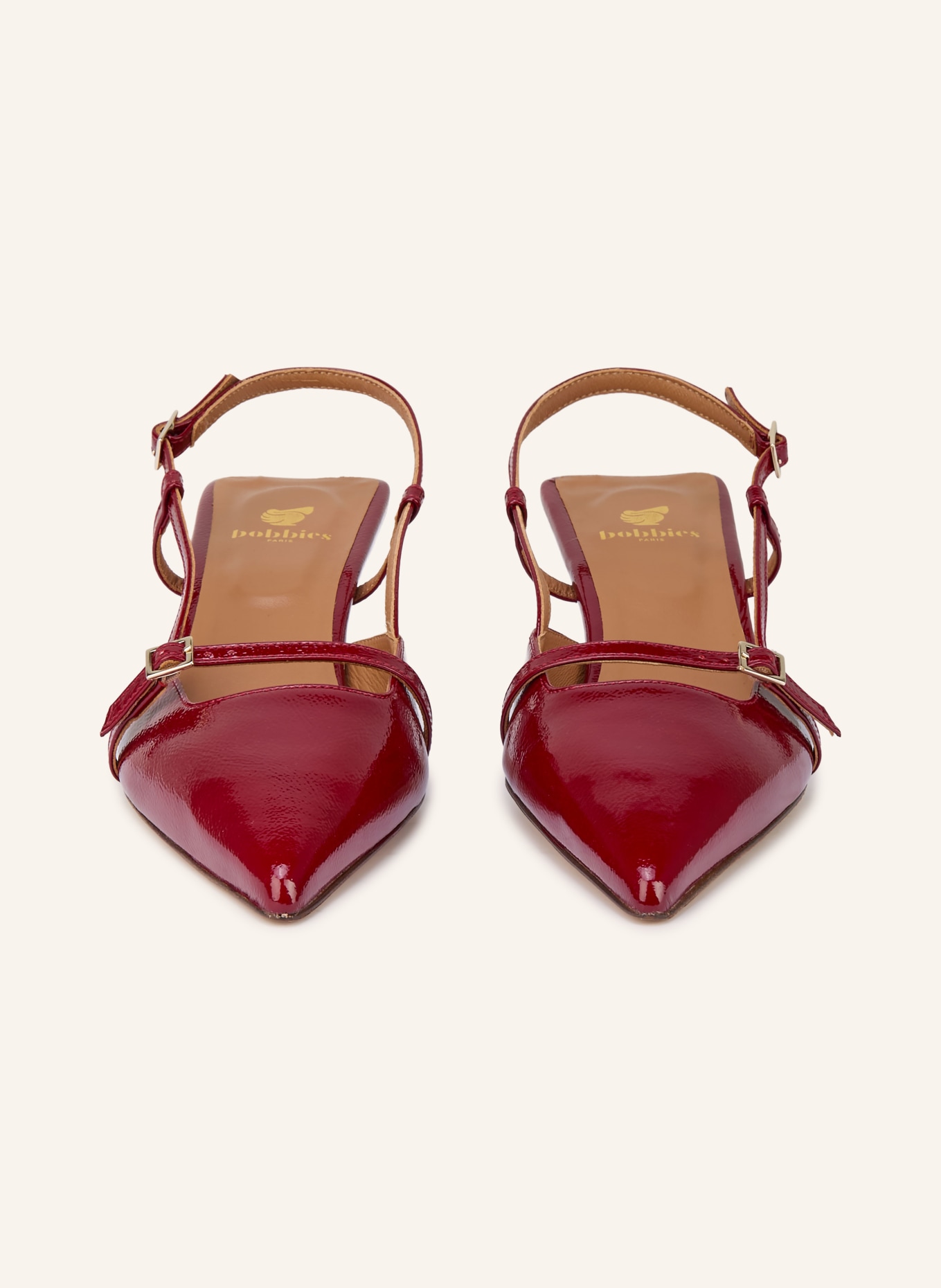 bobbies Slingpumps REEM: DONKERROOD