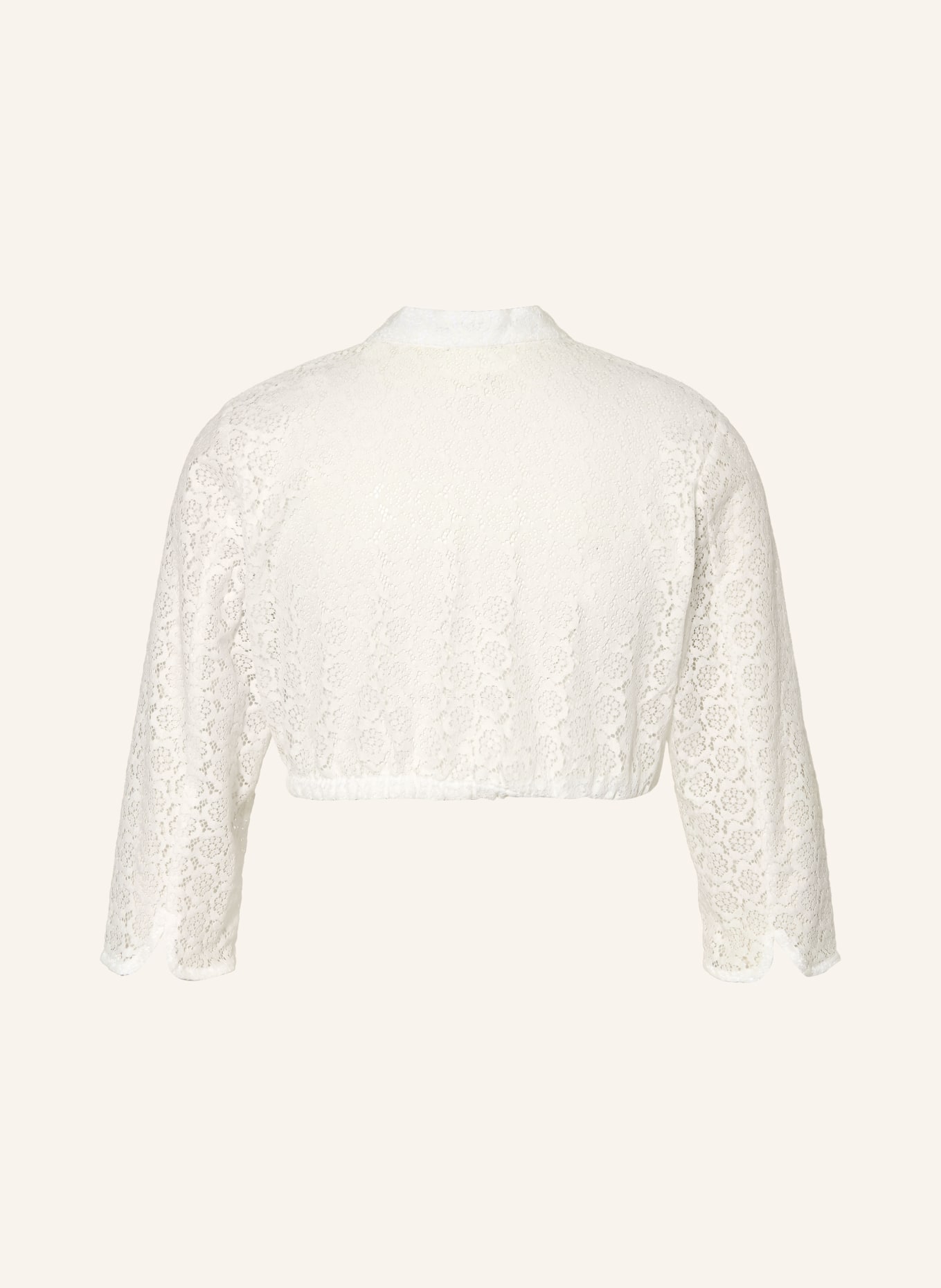 ALISSA BY KINGA MATHE Dirndlbluse SURI aus Spitze mit 3/4-Arm: CREME