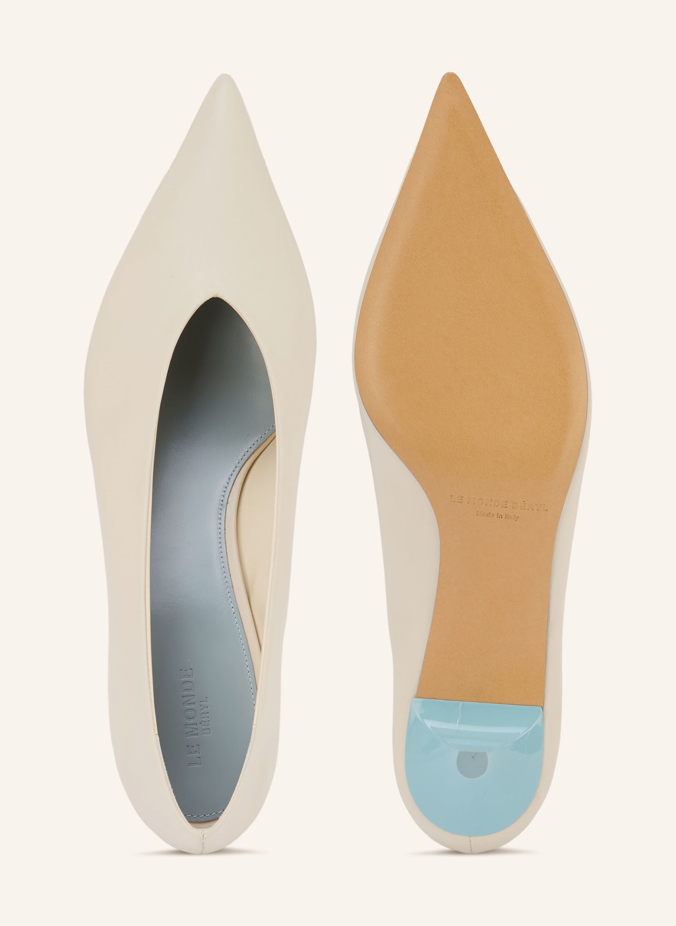 LE MONDE BÉRYL Pumps BABOUCHE: CREME