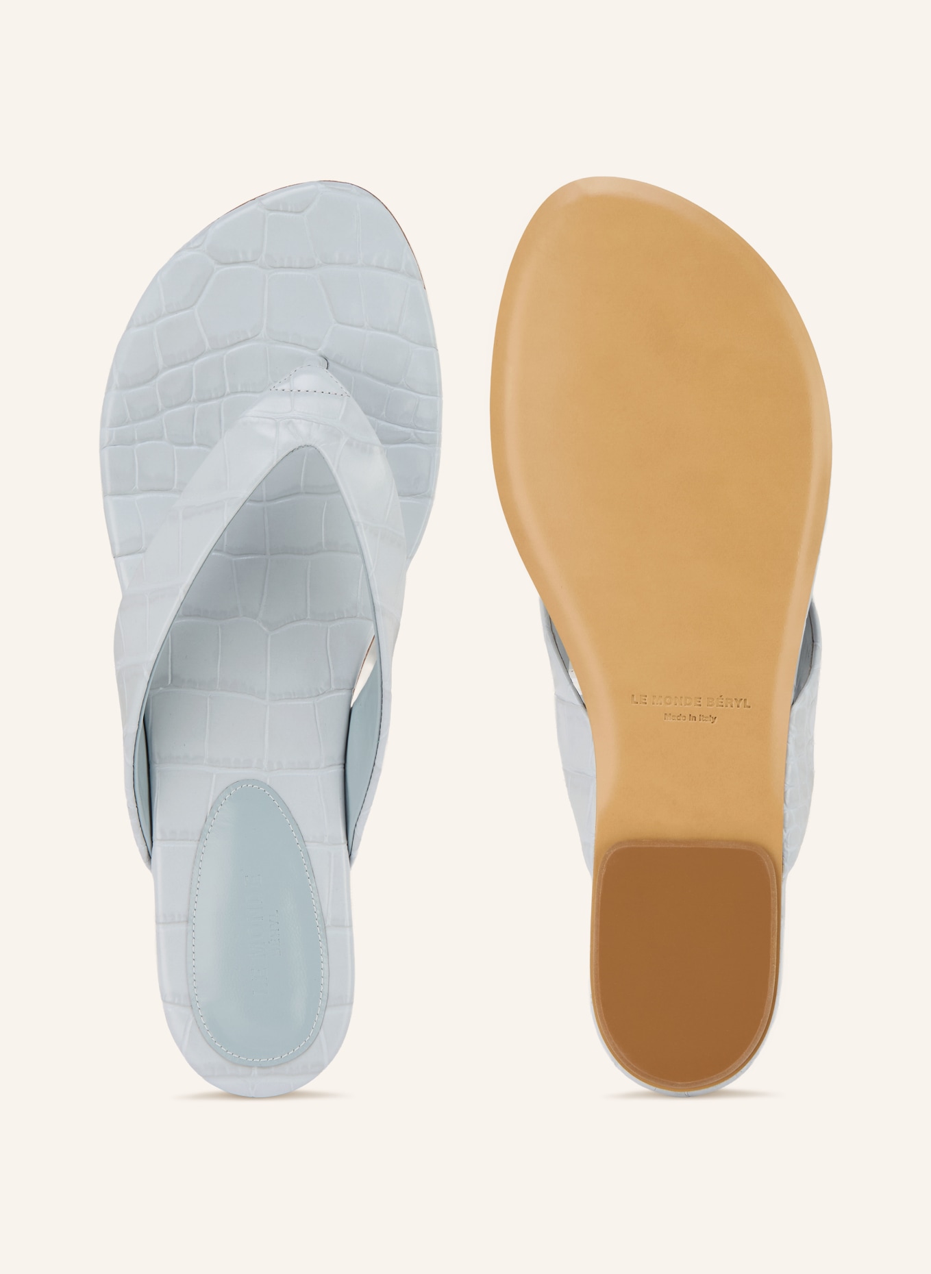 LE MONDE BÉRYL Zehentrenner: HELLBLAU