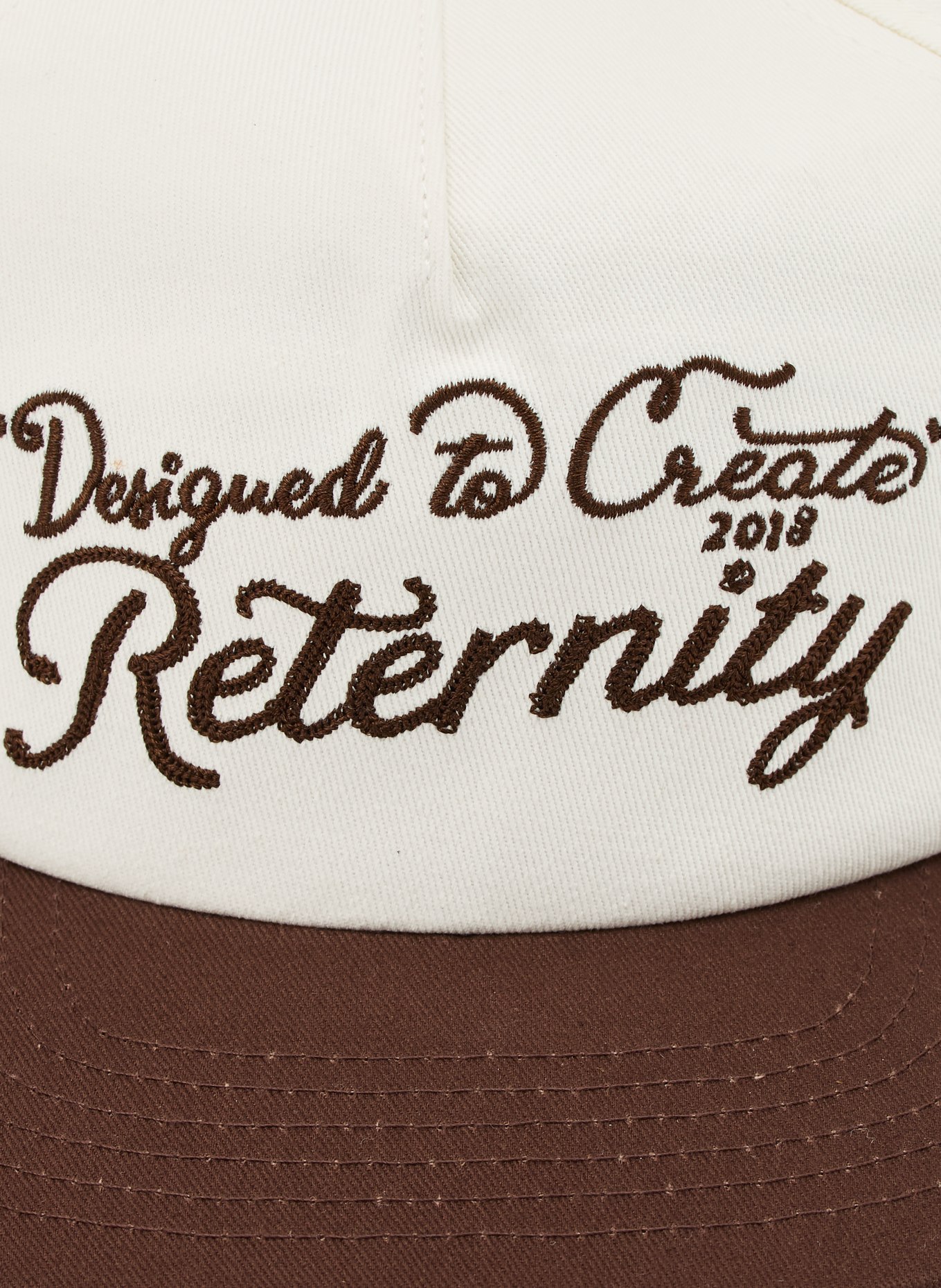 RETERNITY Cap: WHITE / BROWN