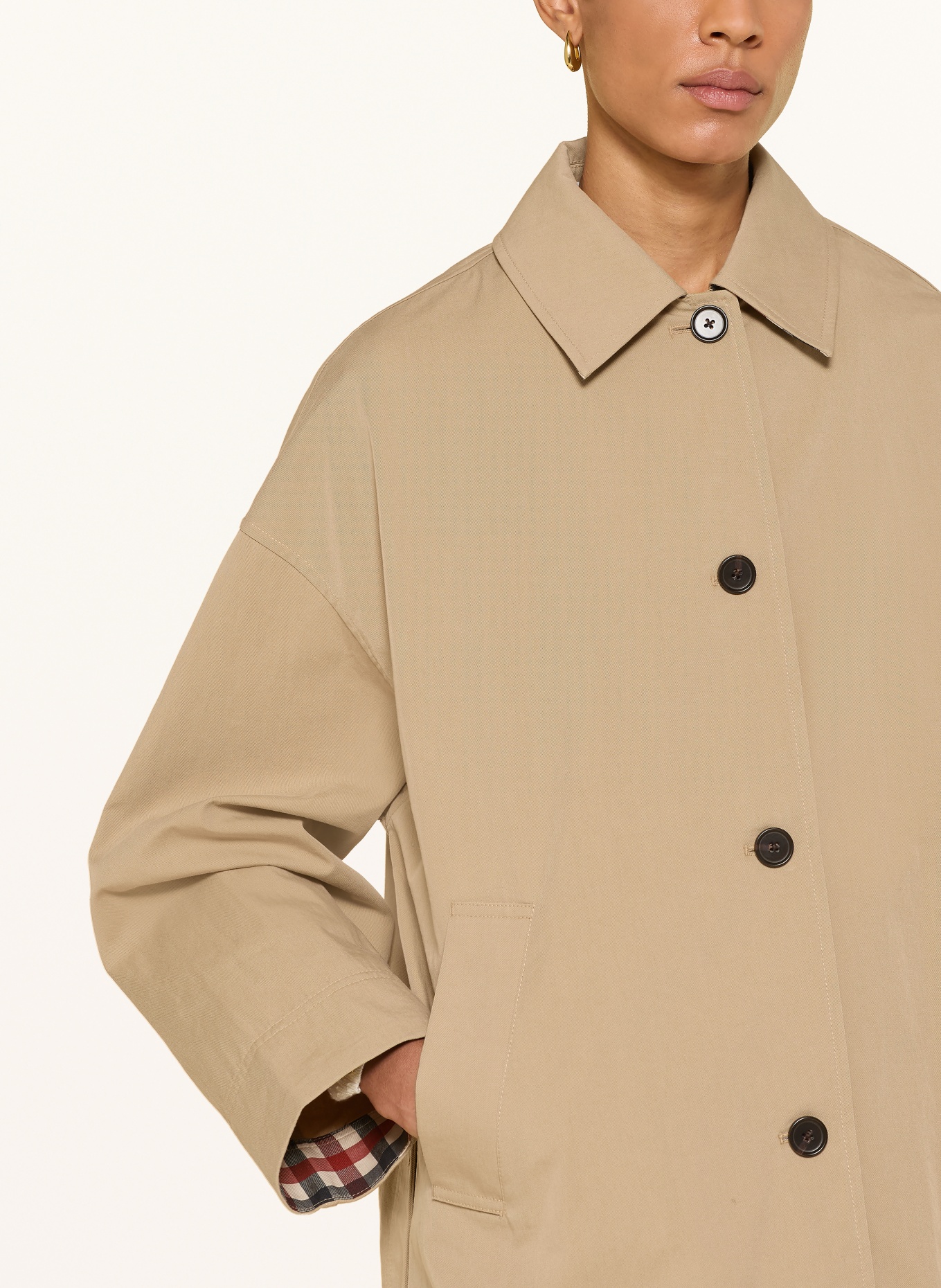 TOMMY HILFIGER Mantel: HELLBRAUN