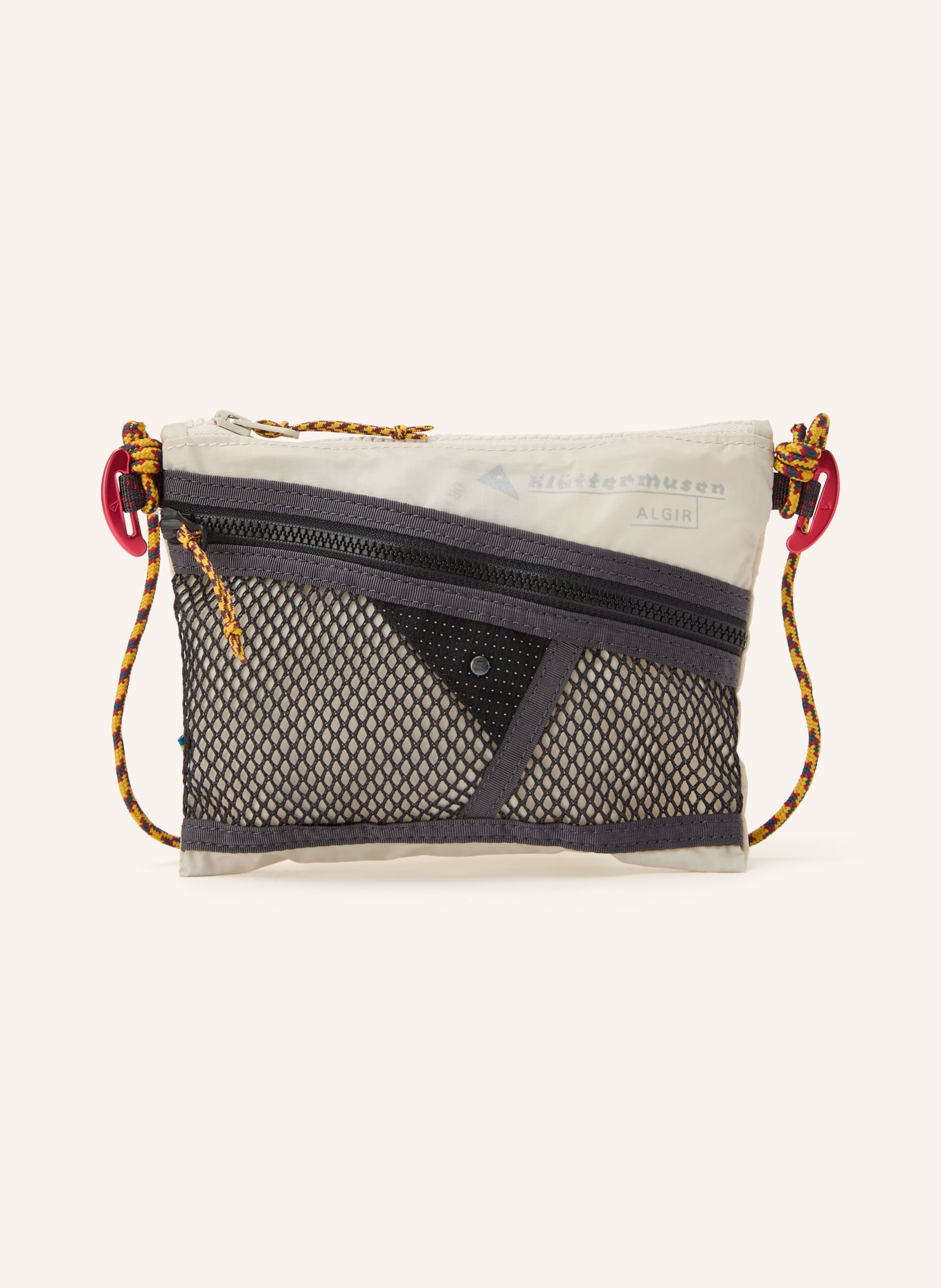 Klättermusen ALGIR SMALL Shoulder Bag: CREAM / DARK RED / BLACK