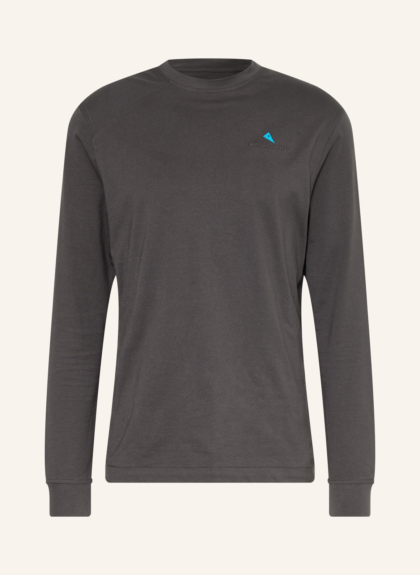 Klättermusen Longsleeve ROOT LOGO: DUNKELGRAU