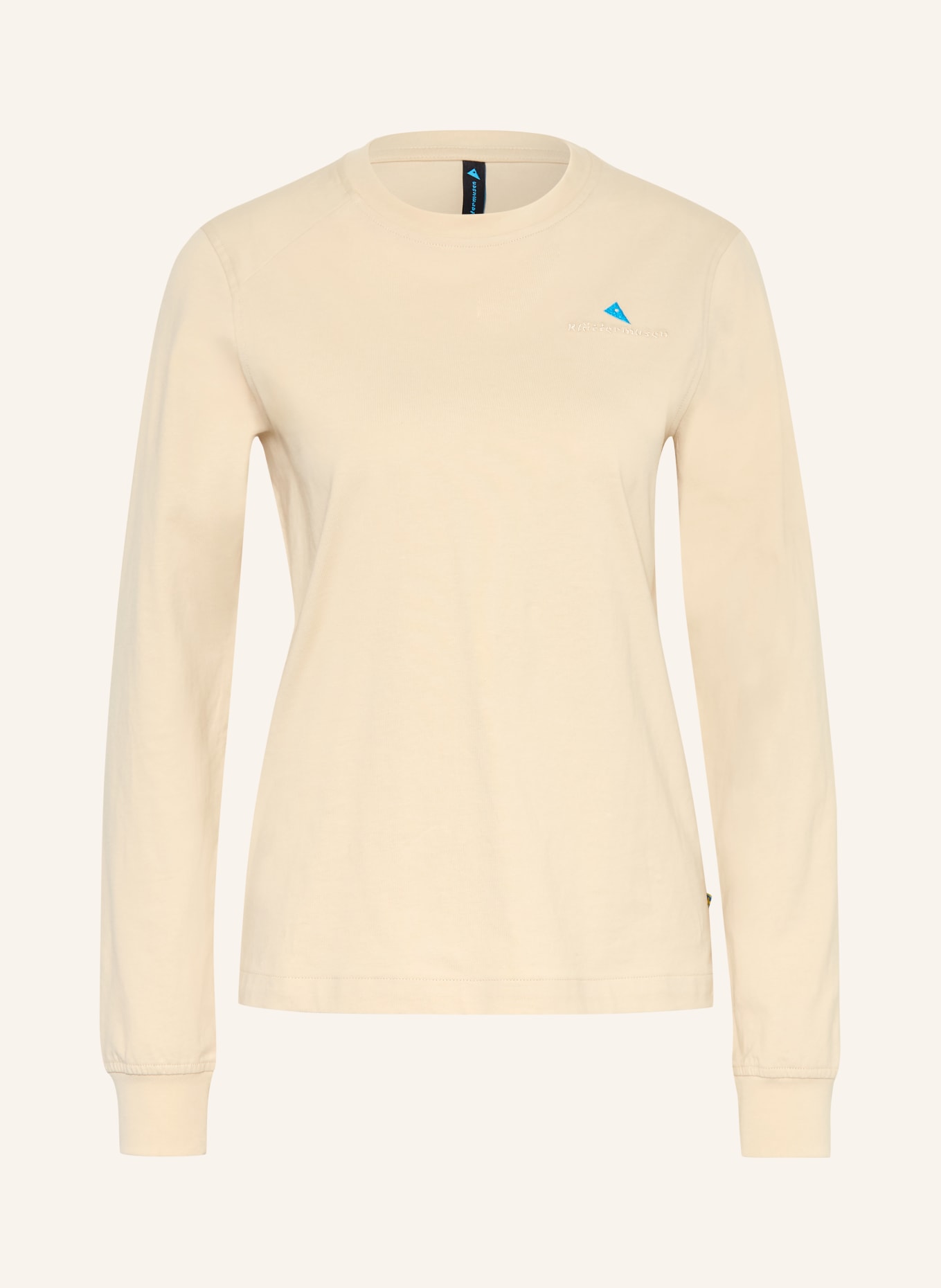 Klättermusen Longsleeve ROOT LOGO LS: CREME