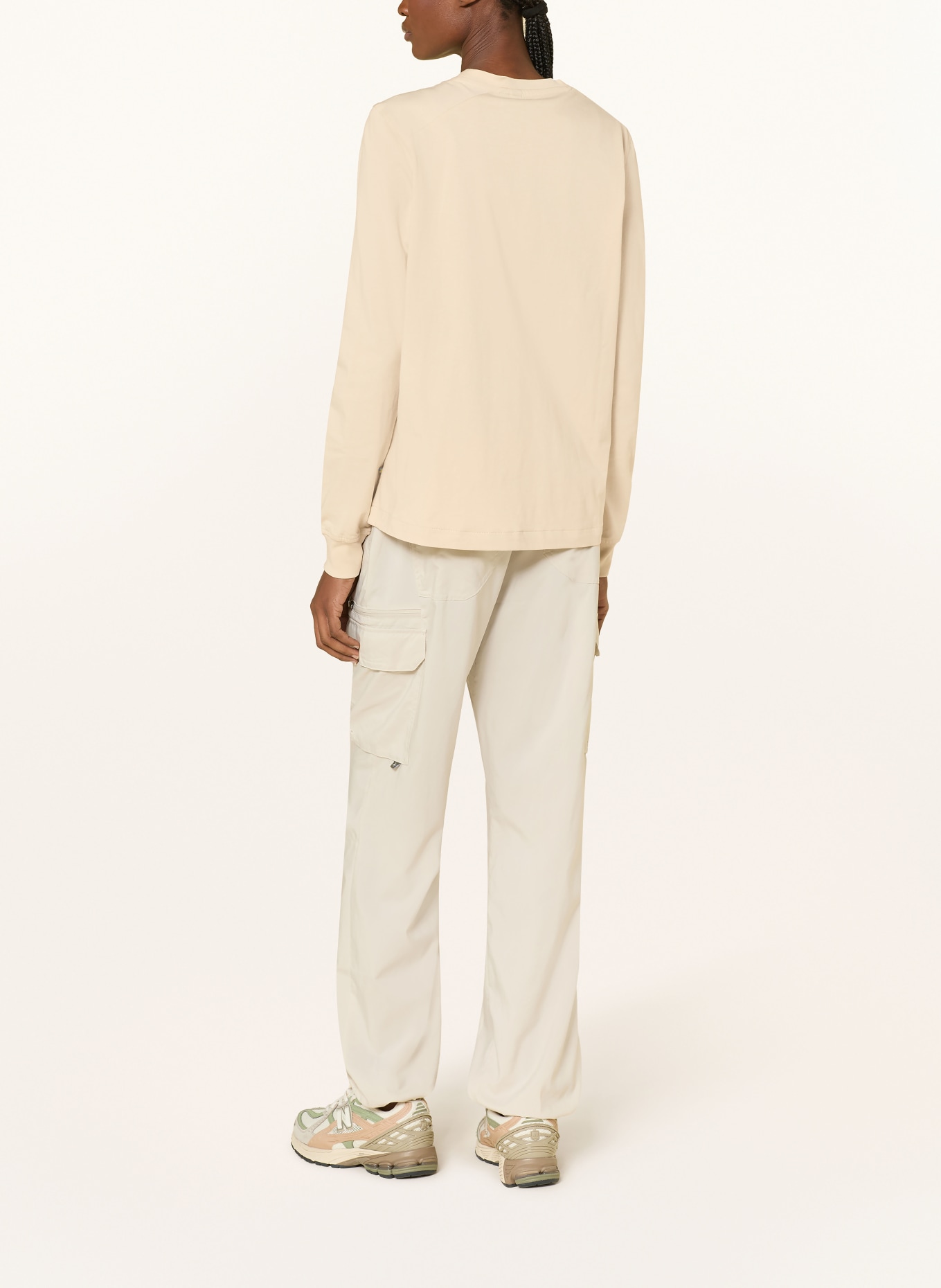 Klättermusen Longsleeve ROOT LOGO LS: CREME