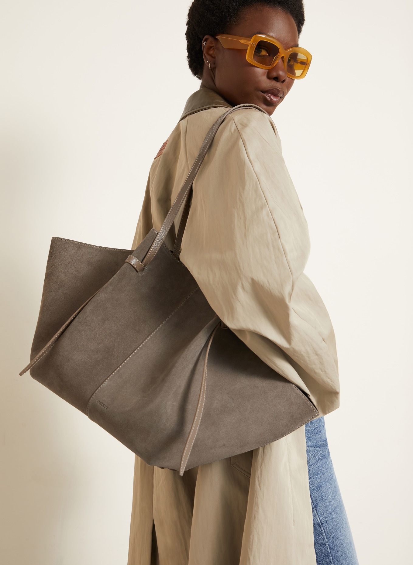 YUZEFI Shopper MOCHI LARGE: TAUPE