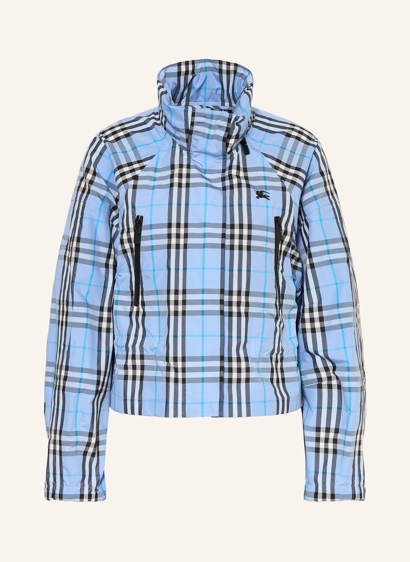 BURBERRY Jacke LAYHAM: HELLBLAU / WEISS / SCHWARZ