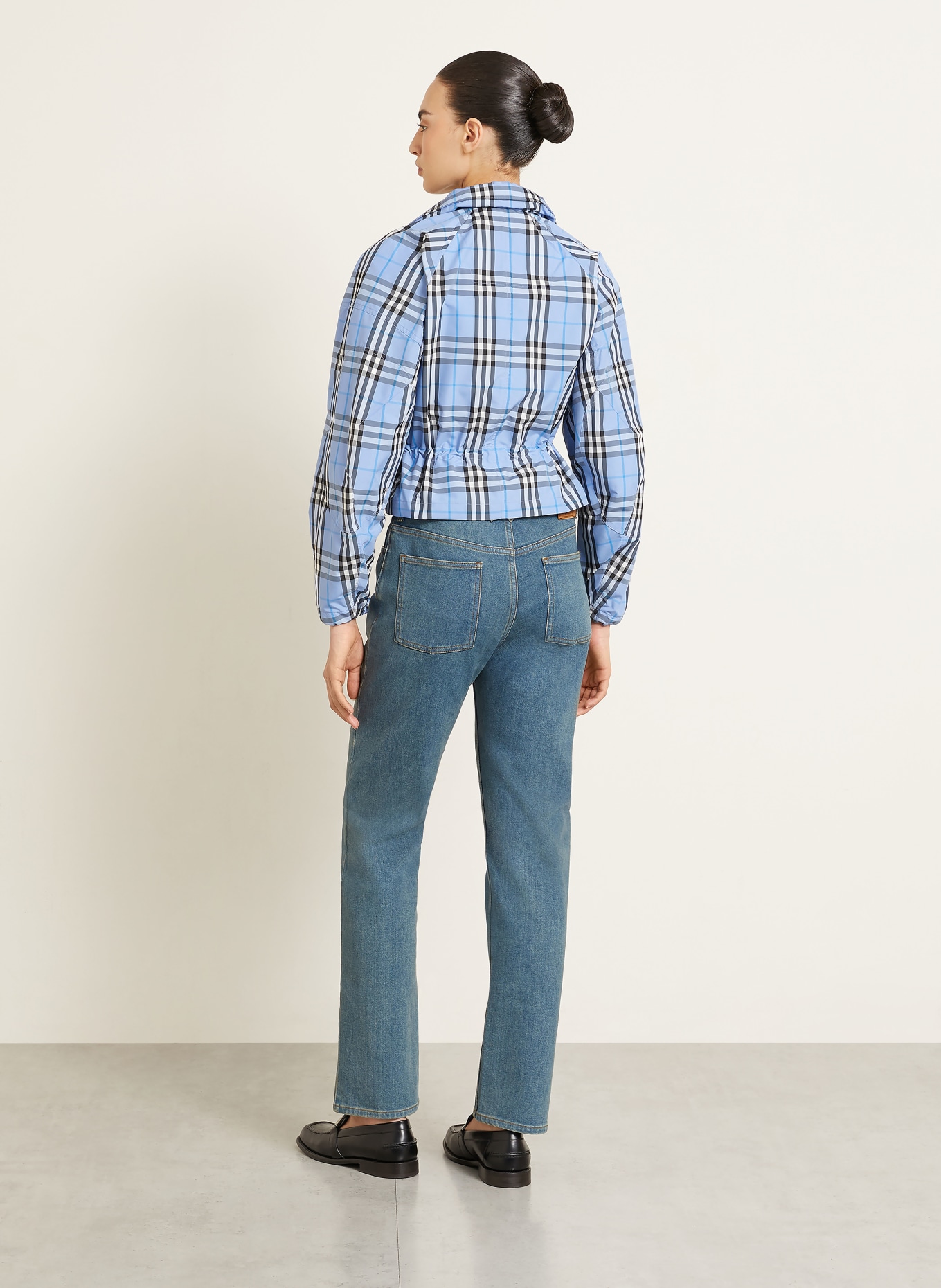 BURBERRY Jacke LAYHAM: HELLBLAU / WEISS / SCHWARZ