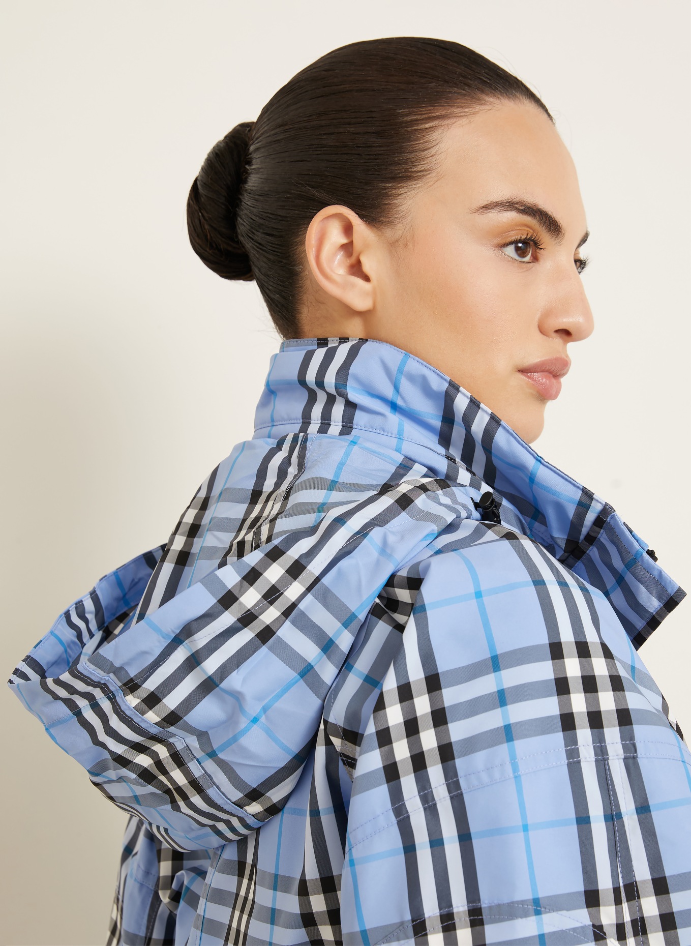 BURBERRY Jacke LAYHAM: HELLBLAU / WEISS / SCHWARZ