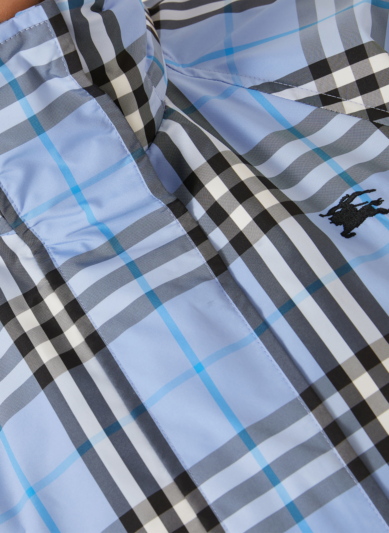 BURBERRY Jacke LAYHAM: HELLBLAU / WEISS / SCHWARZ