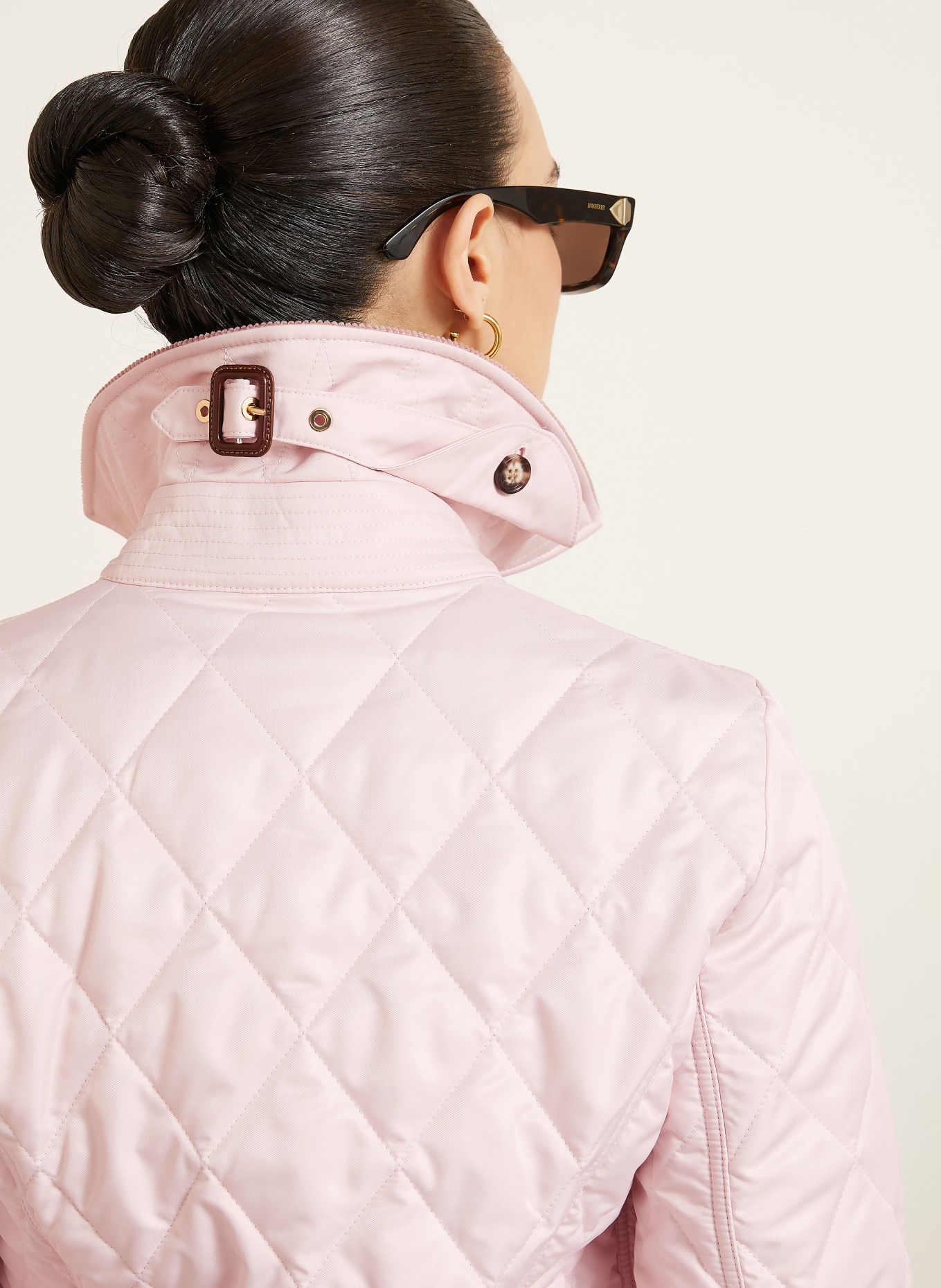 BURBERRY Quilted jacket: LIGHT PINK