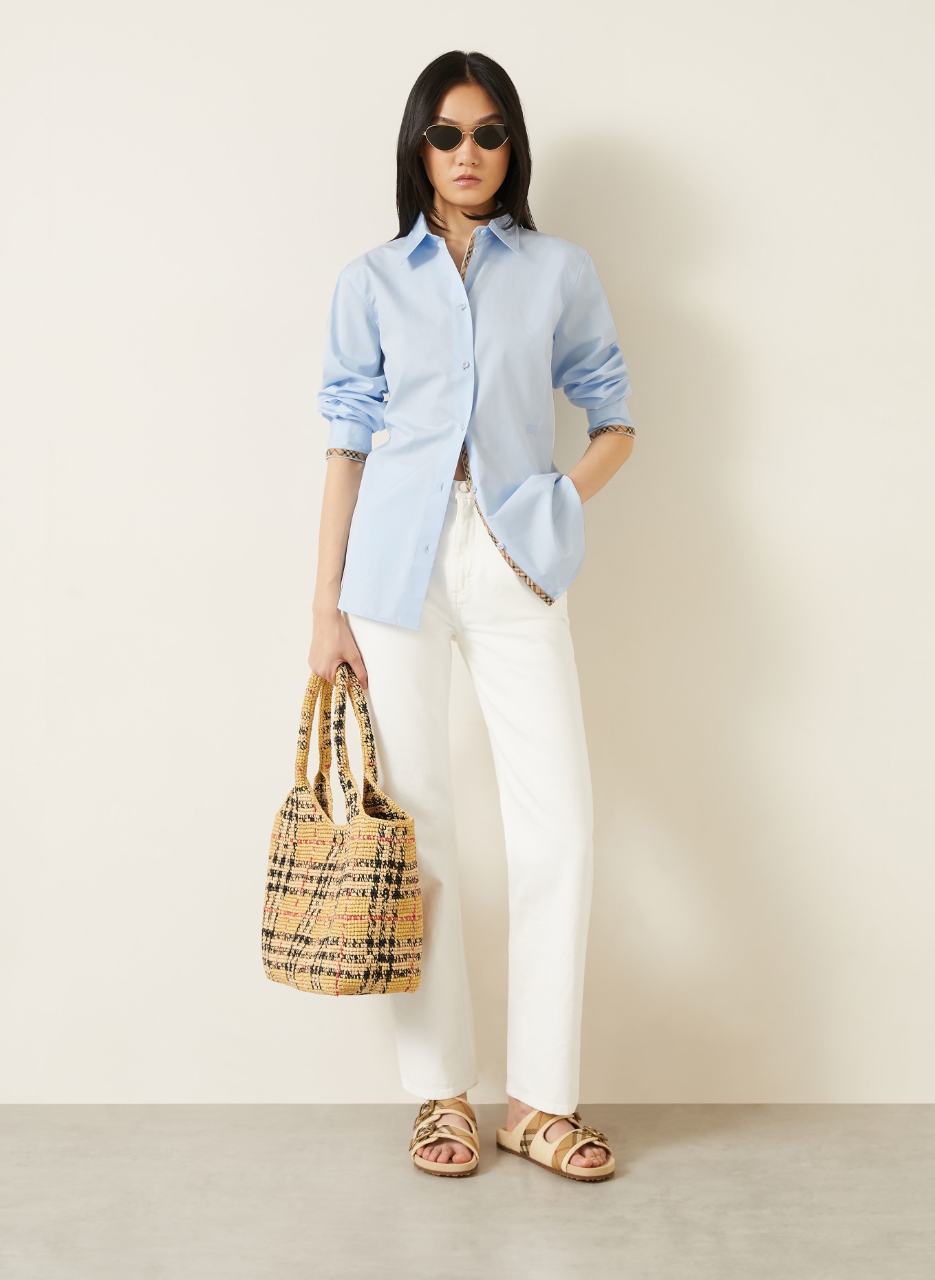 BURBERRY Hemdbluse ELLORA: HELLBLAU