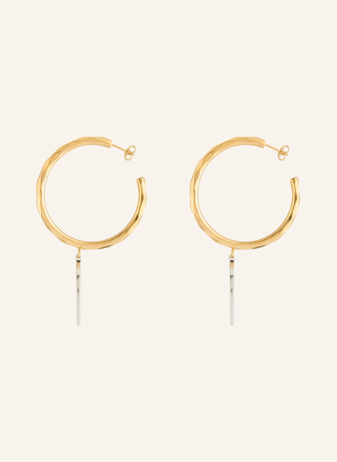 ISABEL MARANT Créoles BYRNE: OR / ARGENT