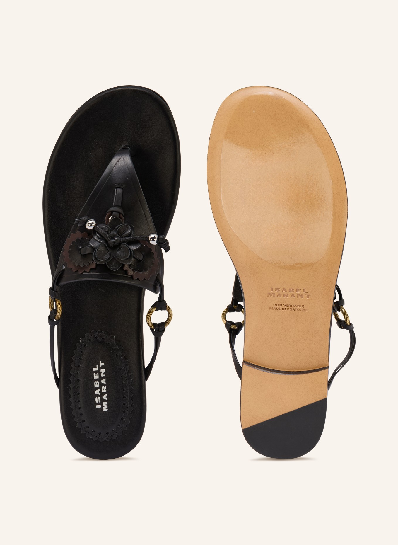 ISABEL MARANT Sandales à orteils séparés ELATO: NOIR