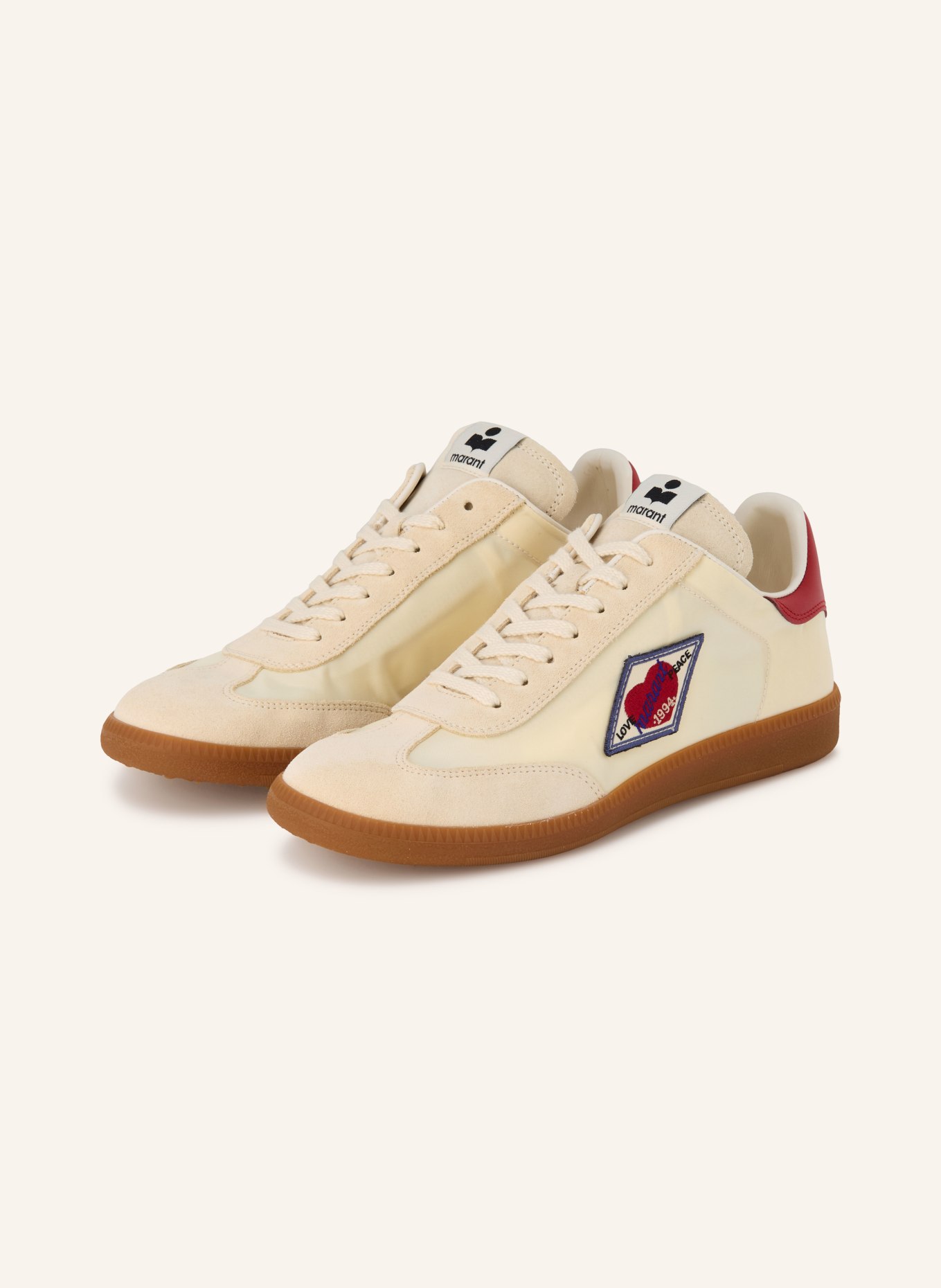 ISABEL MARANT Sneaker KAYCEE: BEIGE / ROT