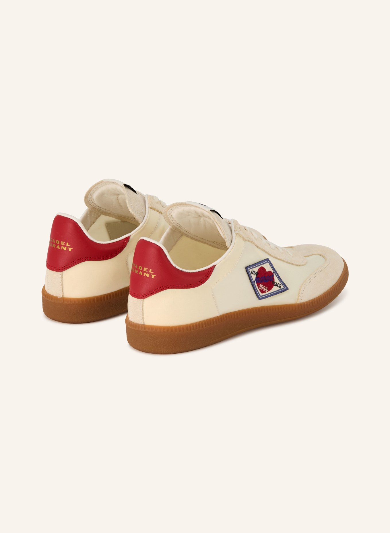 ISABEL MARANT Sneaker KAYCEE: BEIGE / ROT