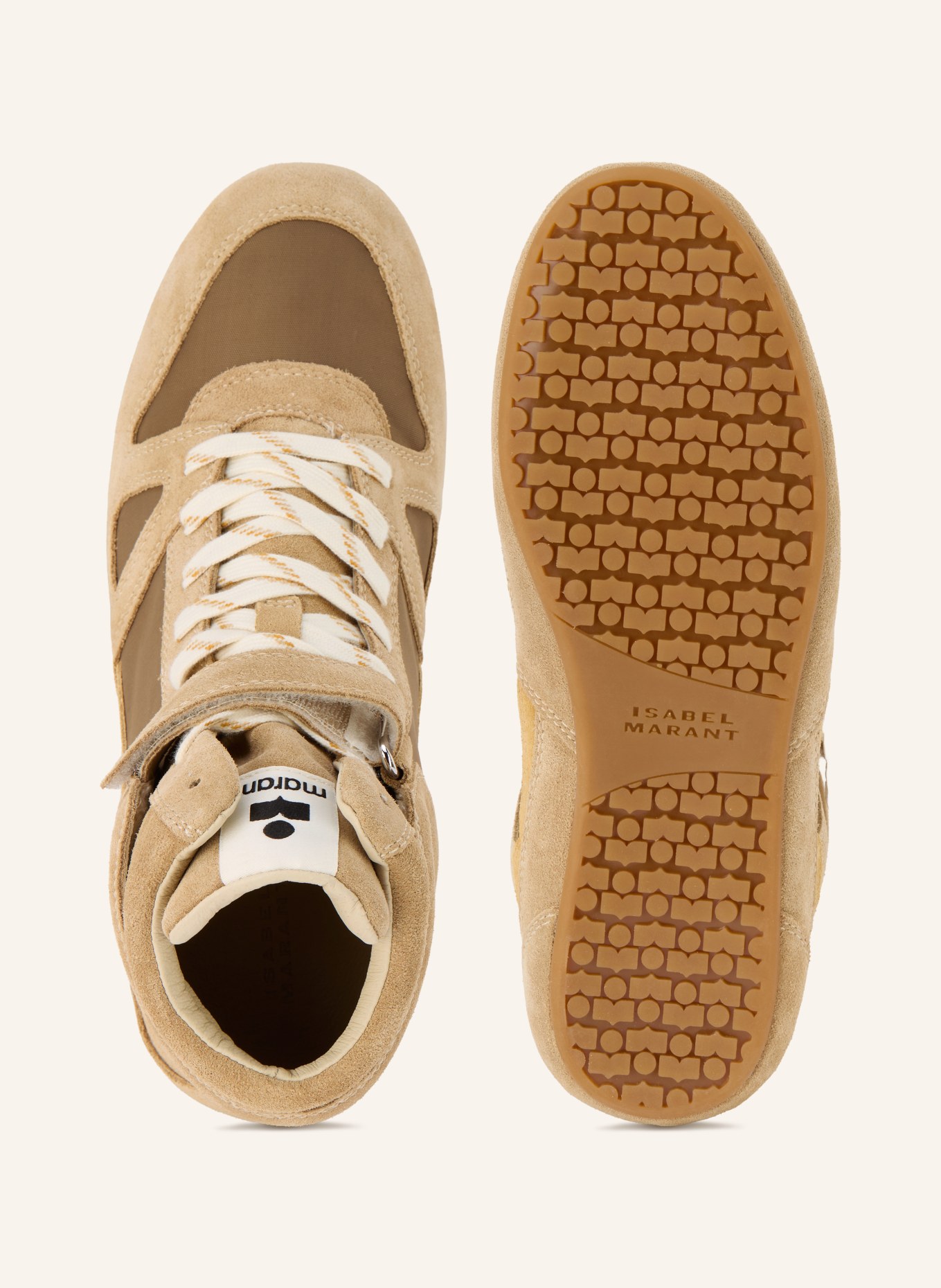 ISABEL MARANT Hightop-Sneaker SENNY HIGH: BEIGE / KHAKI