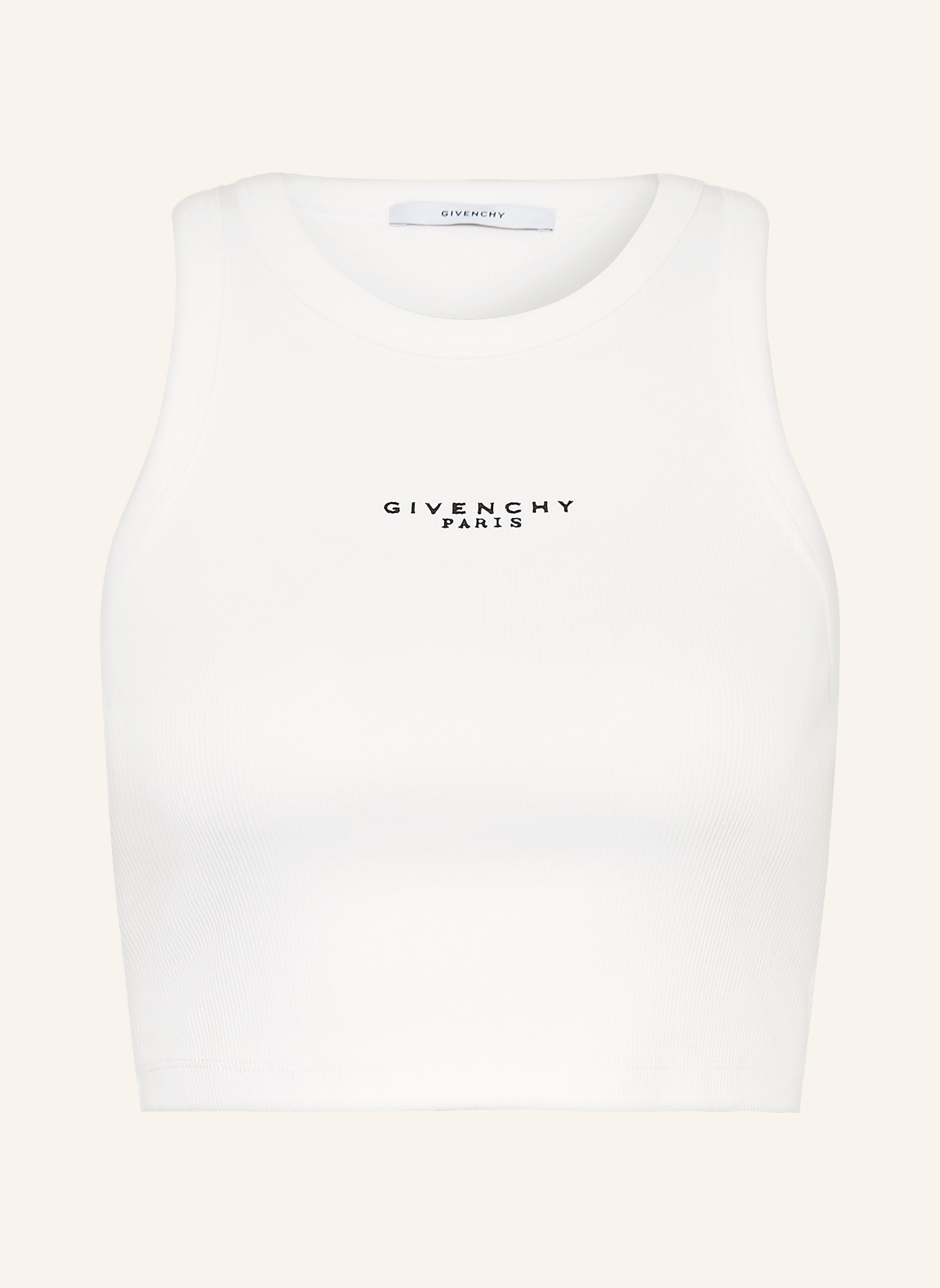 GIVENCHY Cropped-Top: WEISS