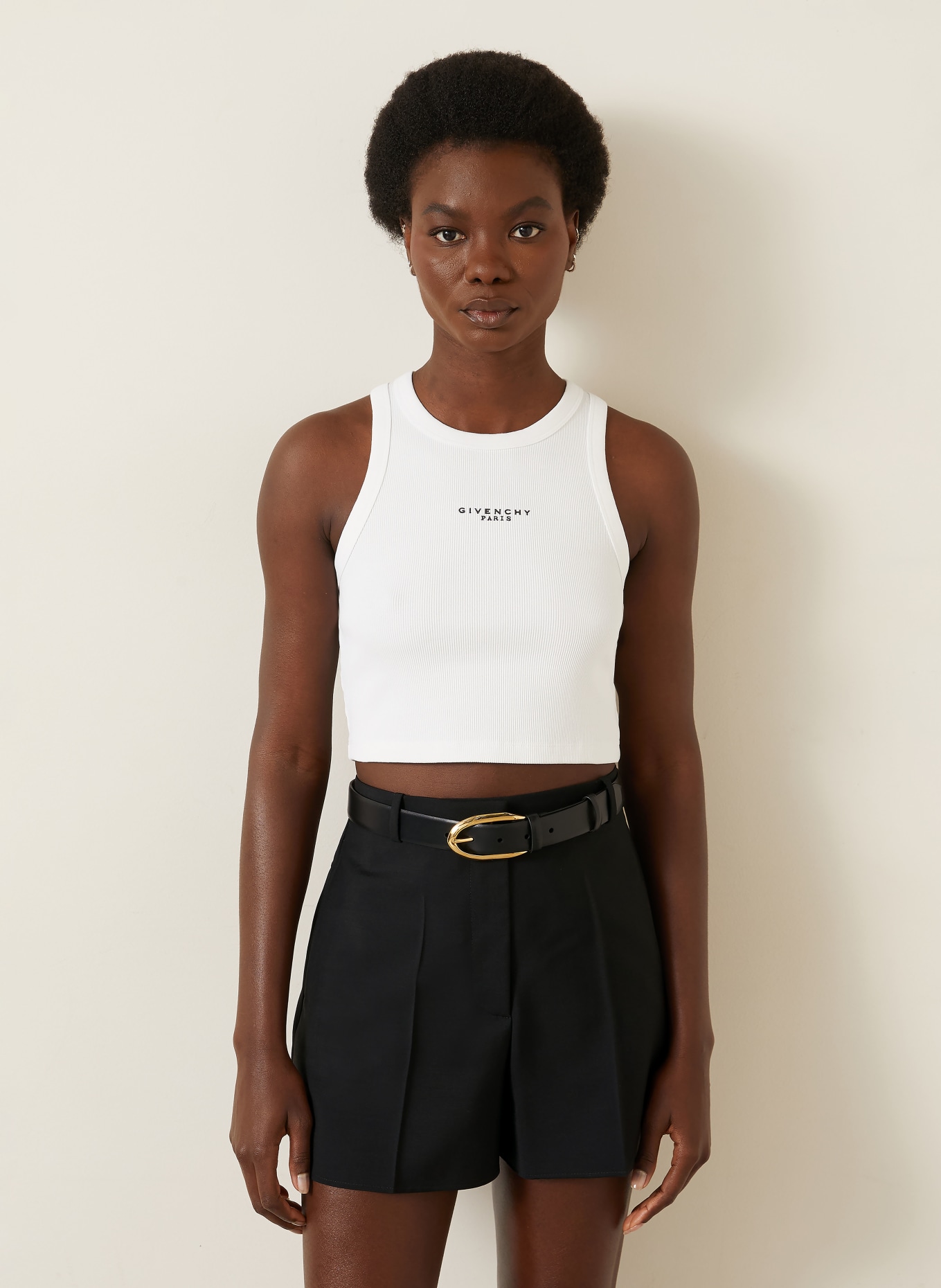 GIVENCHY Cropped-Top: WEISS